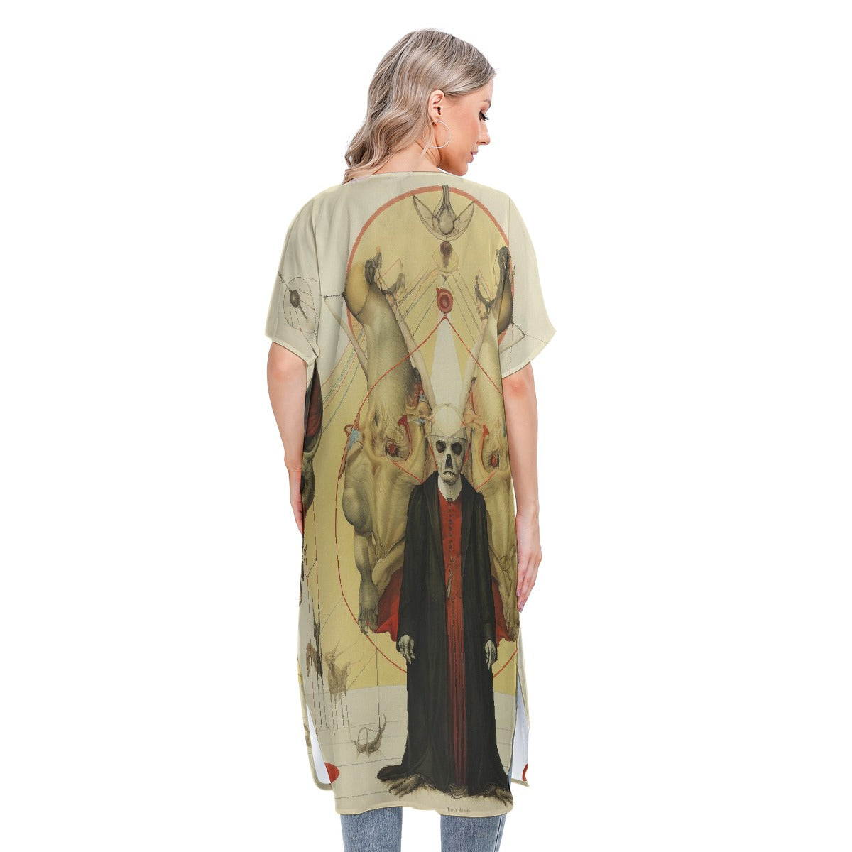 All-Over Print Women's Short Sleeve Cardigan