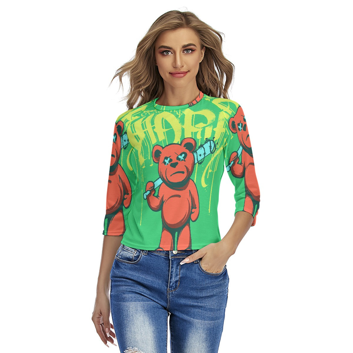 All-Over Print Women's Raglan Sleeves T-shirts