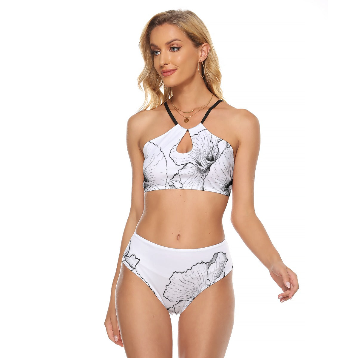 All-Over Print Women's Cami Keyhole One-piece Swimsuit