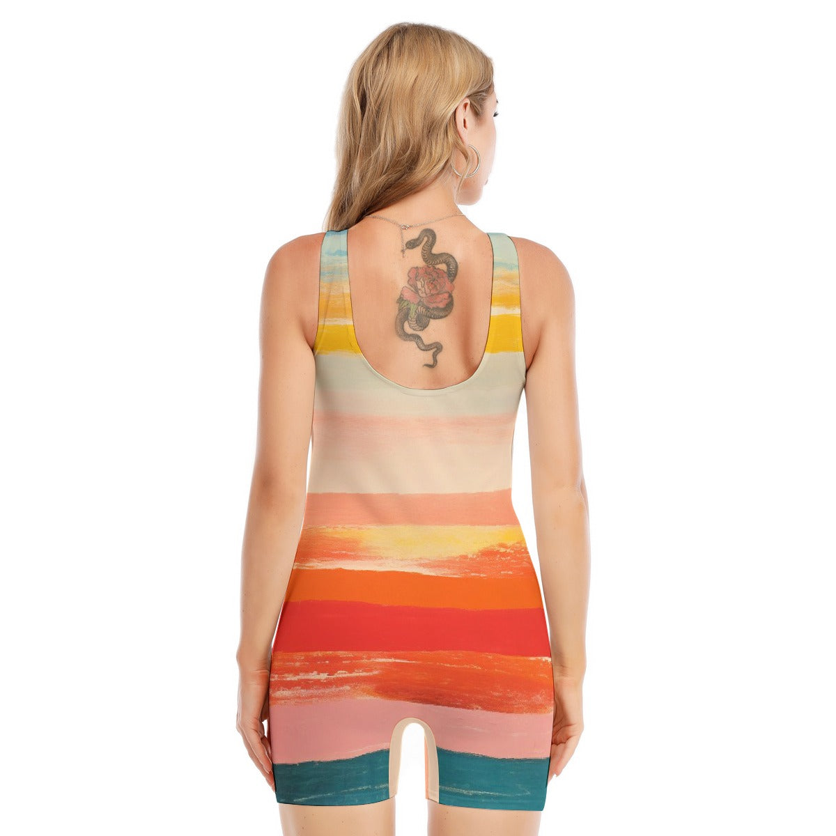 All-Over Print Women's Sleeveless One-piece Swimsuit
