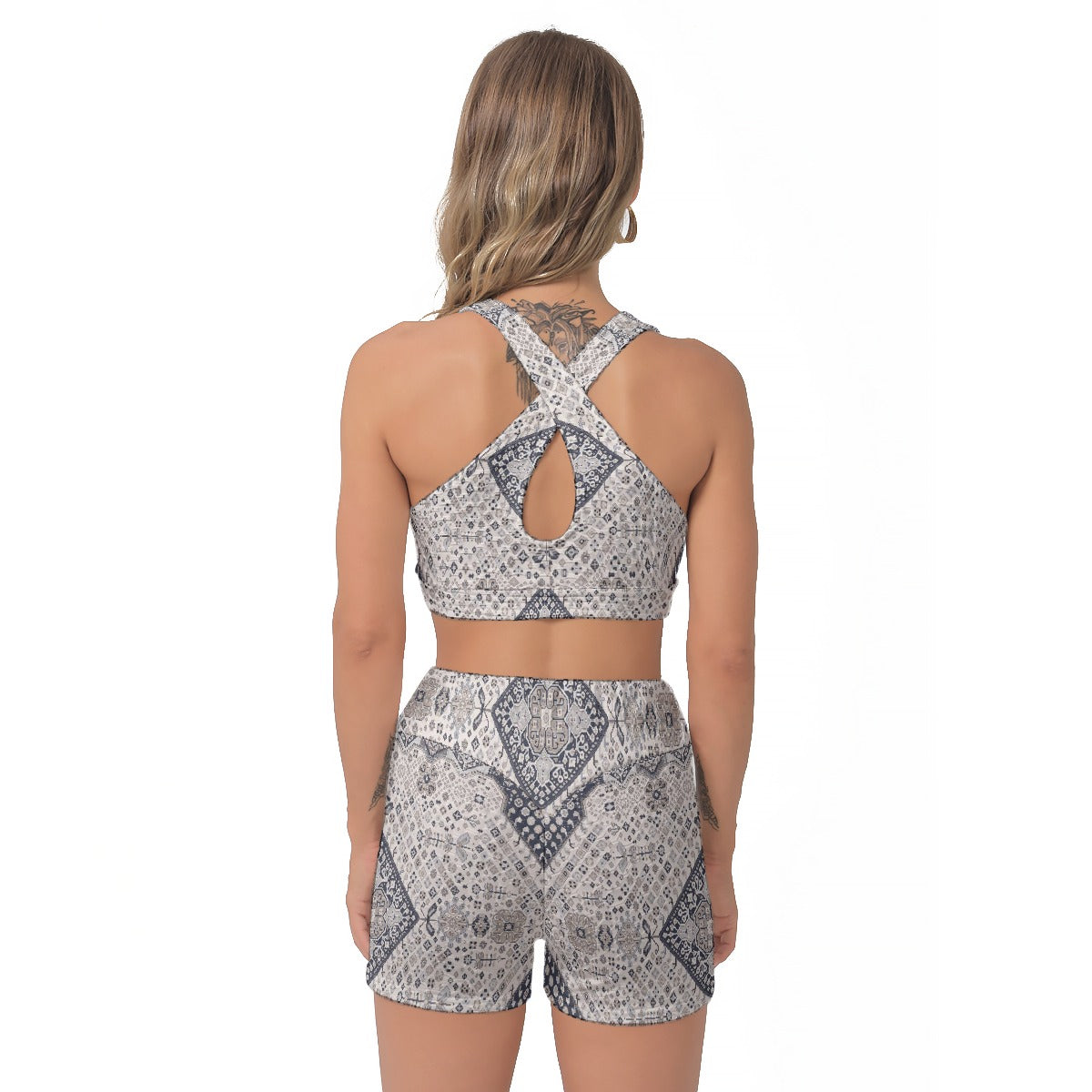 All-Over Print Women's Sports Bra Suit