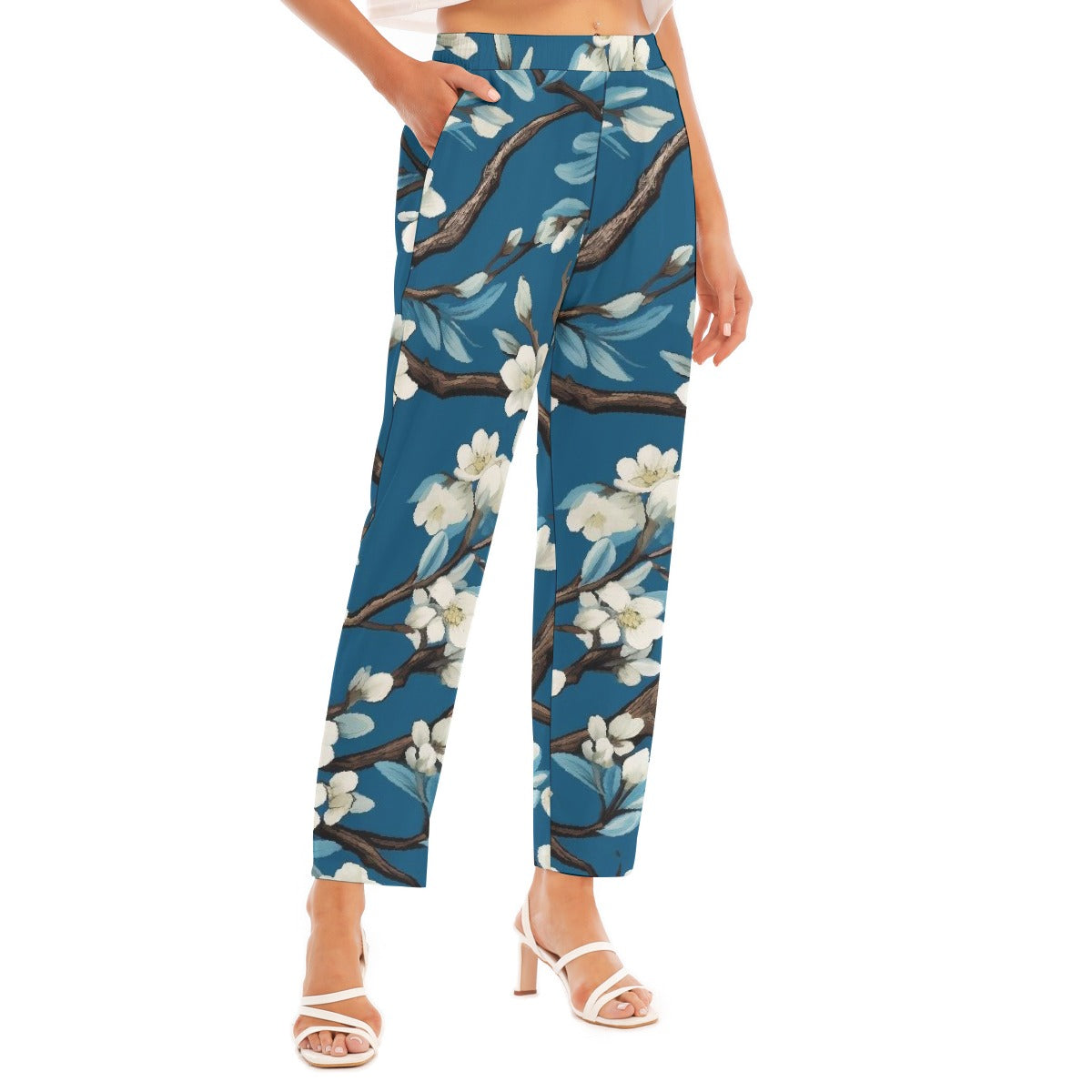 All-Over Print Women's Loose Straight-leg Pants