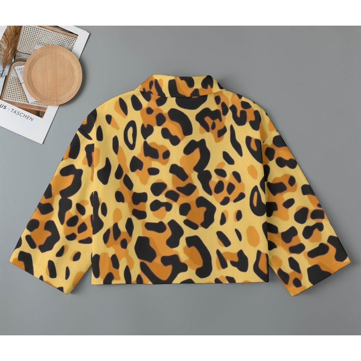 All-Over Print Women's Cropped Jacket | 245GSM Cotton