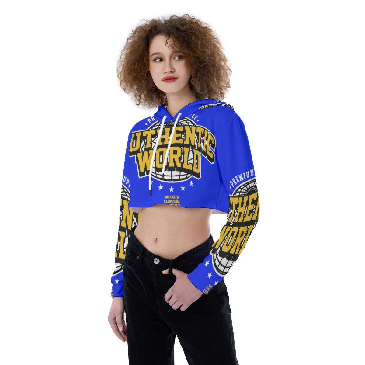 All-Over Print Women's Crop Top Hoodie