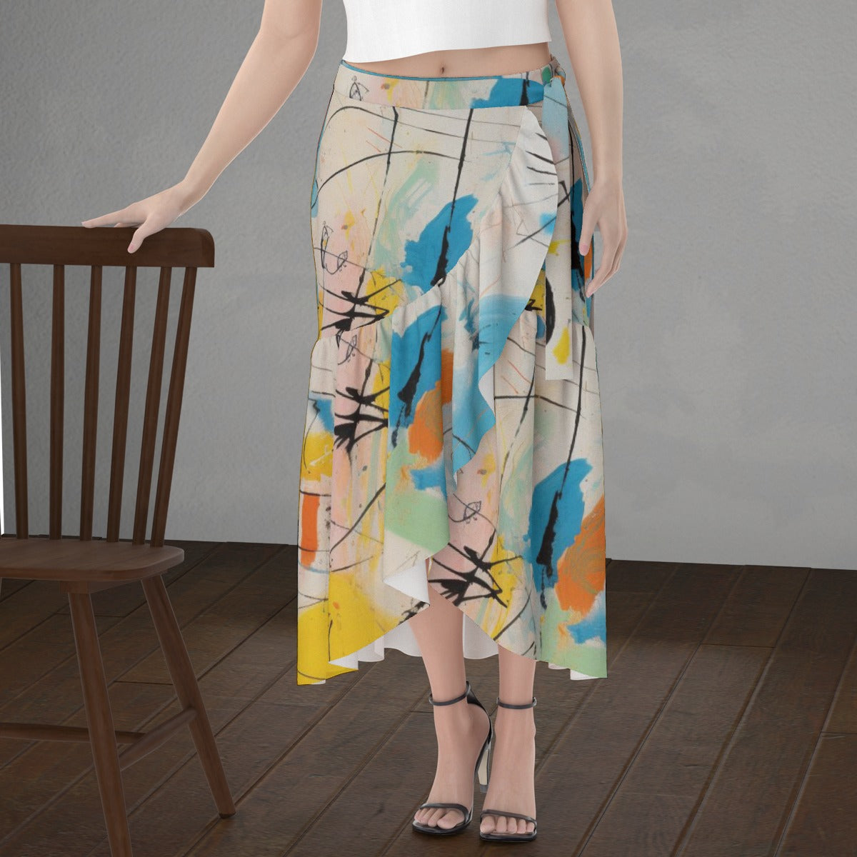 All-Over Print Women's Wrap Skirt