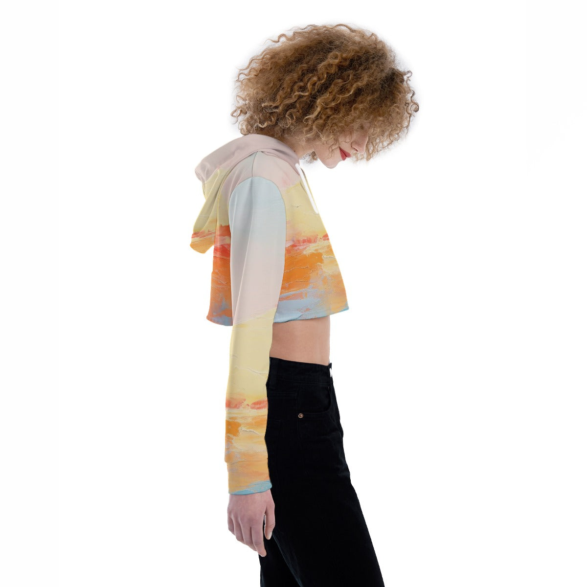All-Over Print Women's Crop Top Hoodie