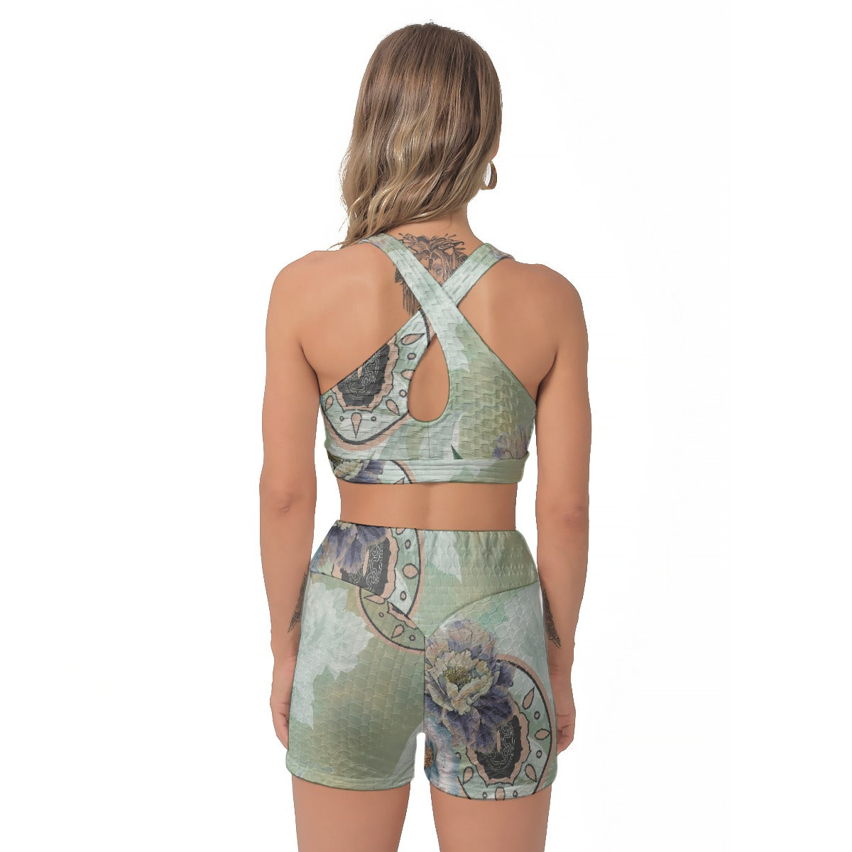 All-Over Print Women's Sports Bra Suit