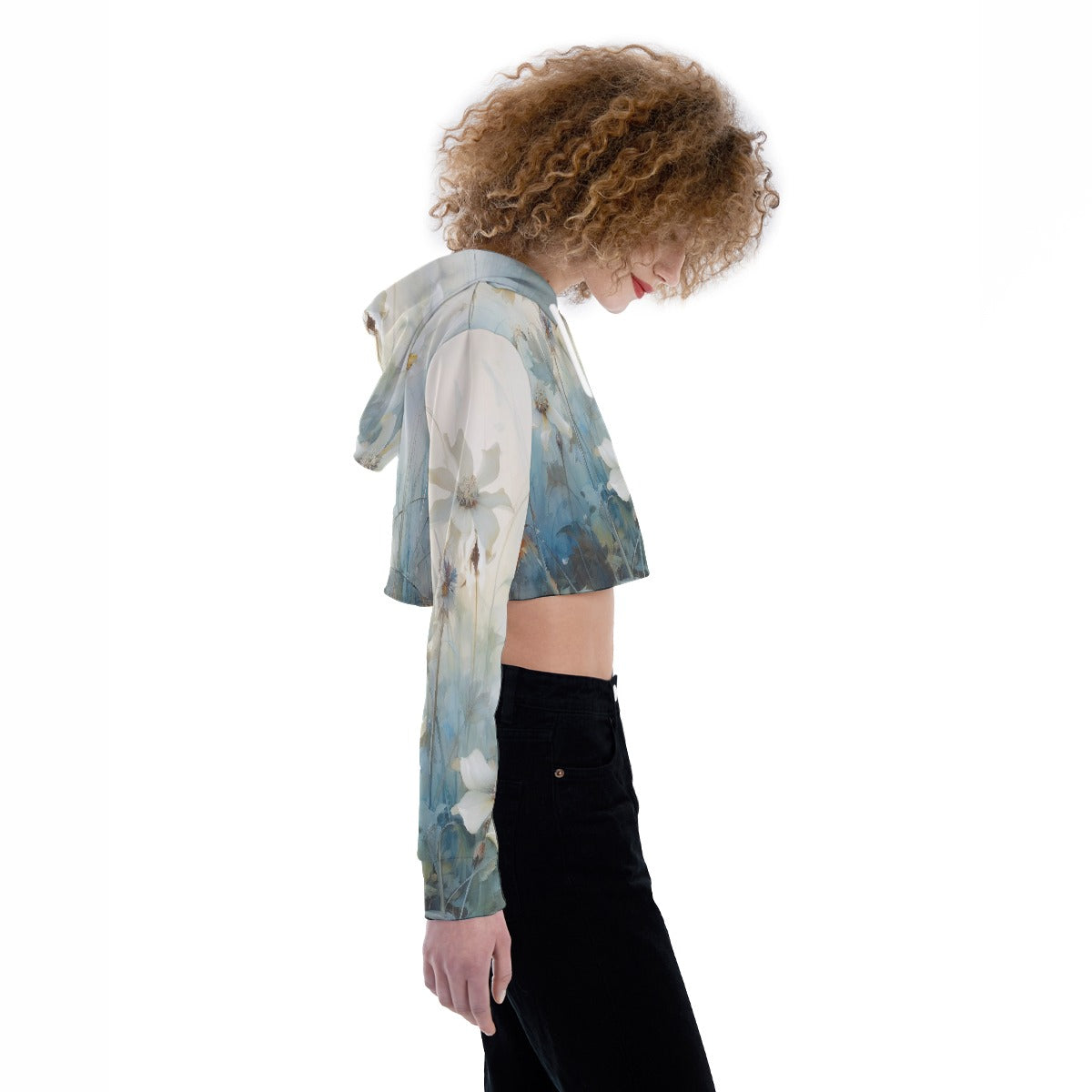 All-Over Print Women's Crop Top Hoodie