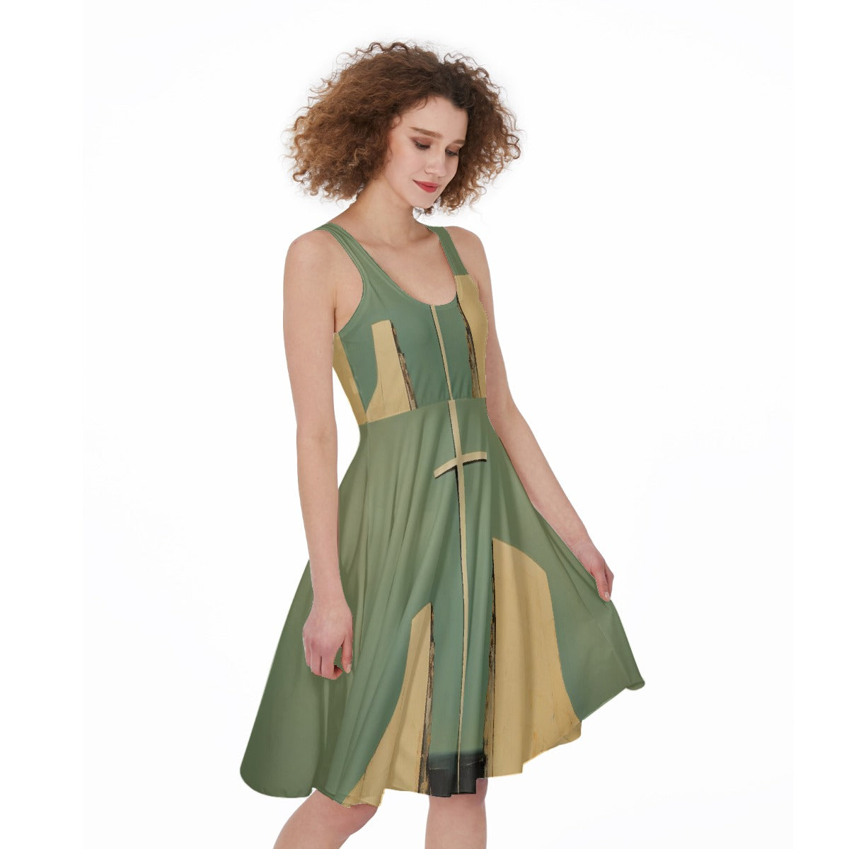 All-Over Print Women's Sleeveless Dress