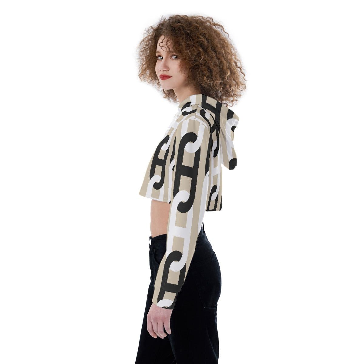 All-Over Print Women's Crop Top Hoodie
