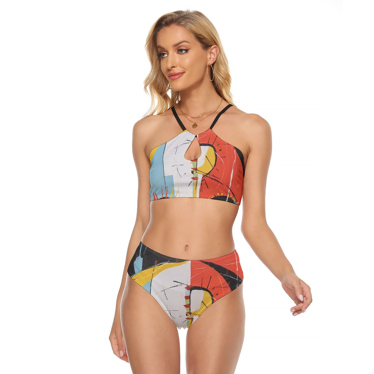 All-Over Print Women's Cami Keyhole One-piece Swimsuit