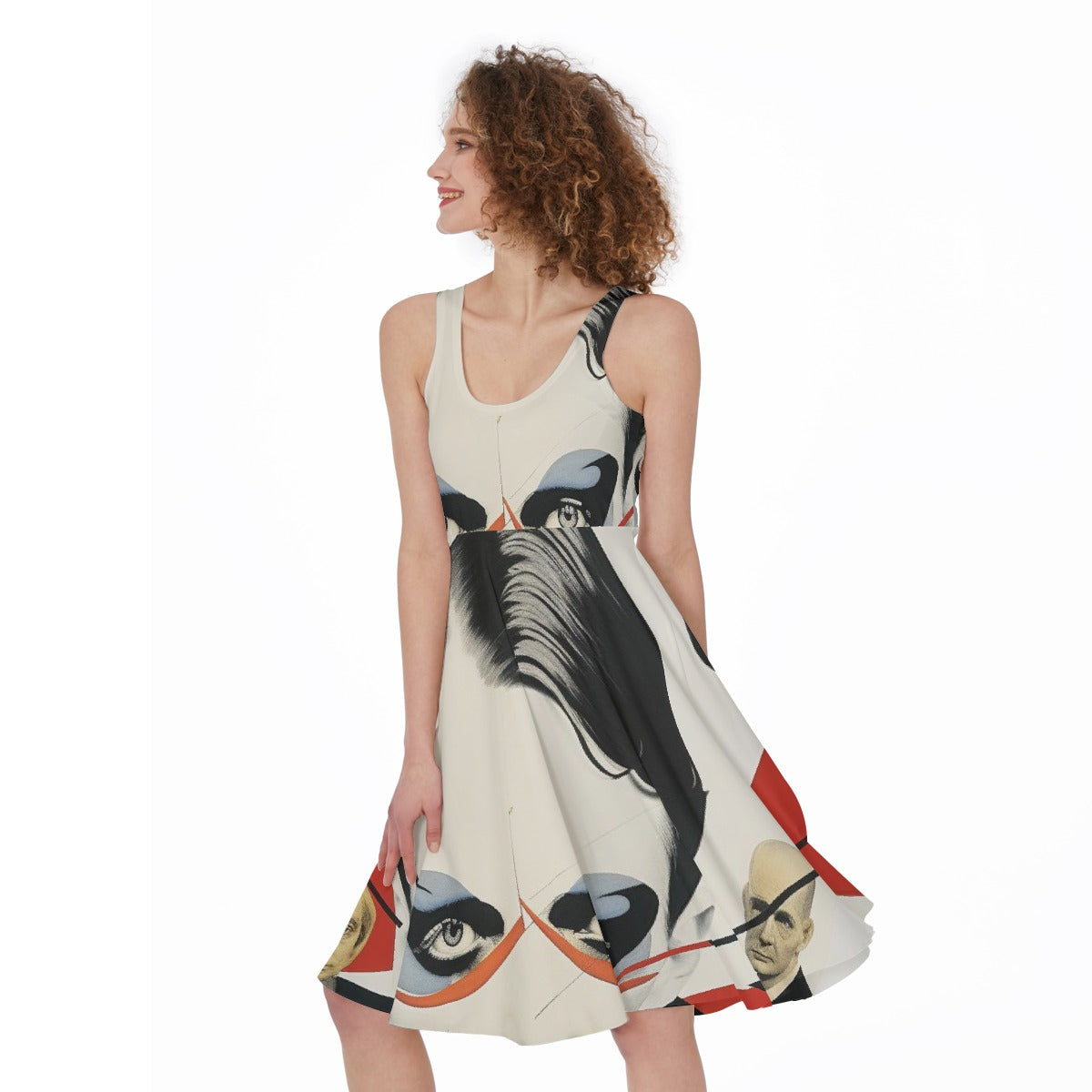 All-Over Print Women's Sleeveless Dress