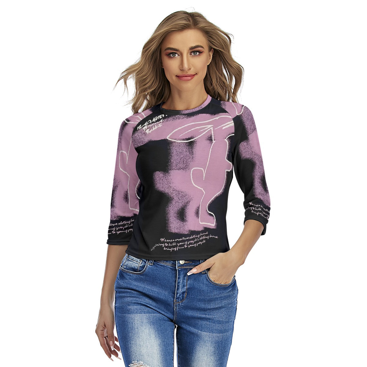 All-Over Print Women's Raglan Sleeves T-shirts