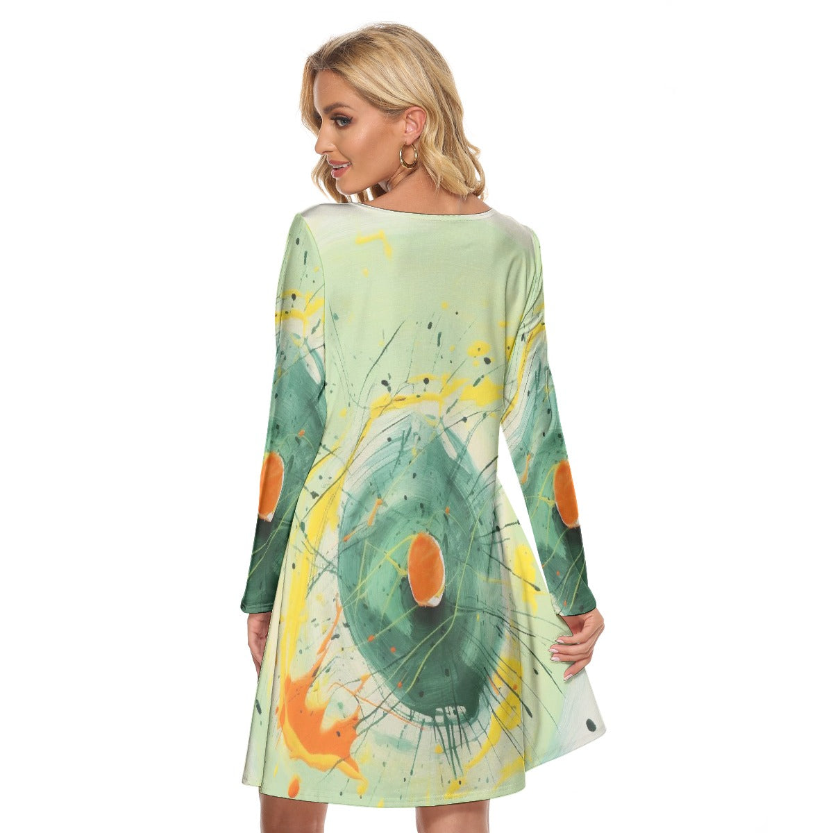 All-Over Print Women's Crew Neck Dress