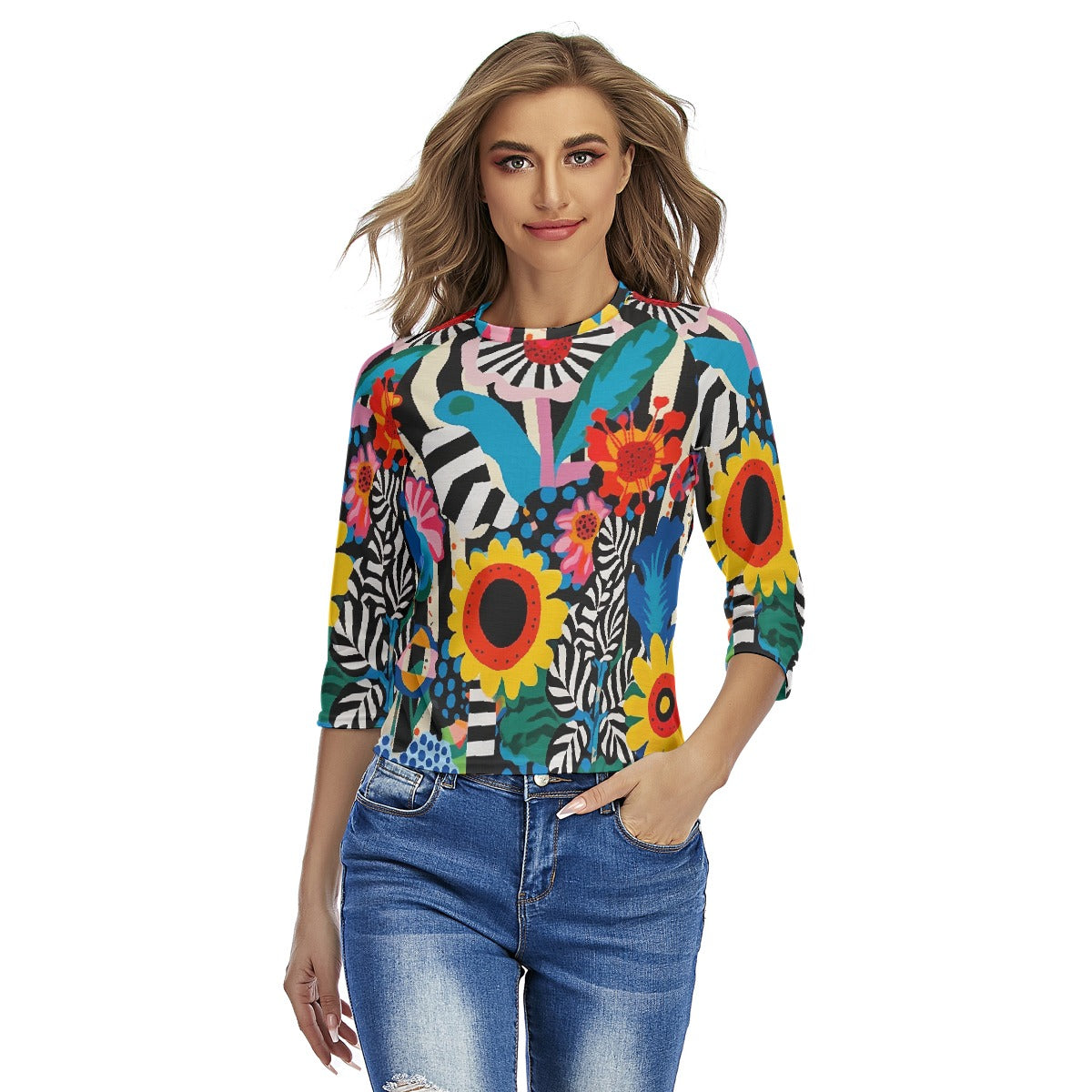 All-Over Print Women's Raglan Sleeves T-shirts