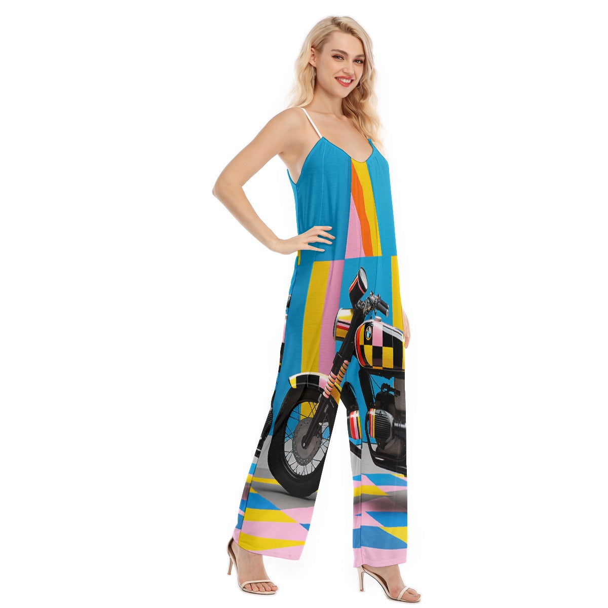 All-Over Print Women's Loose Cami Jumpsuit