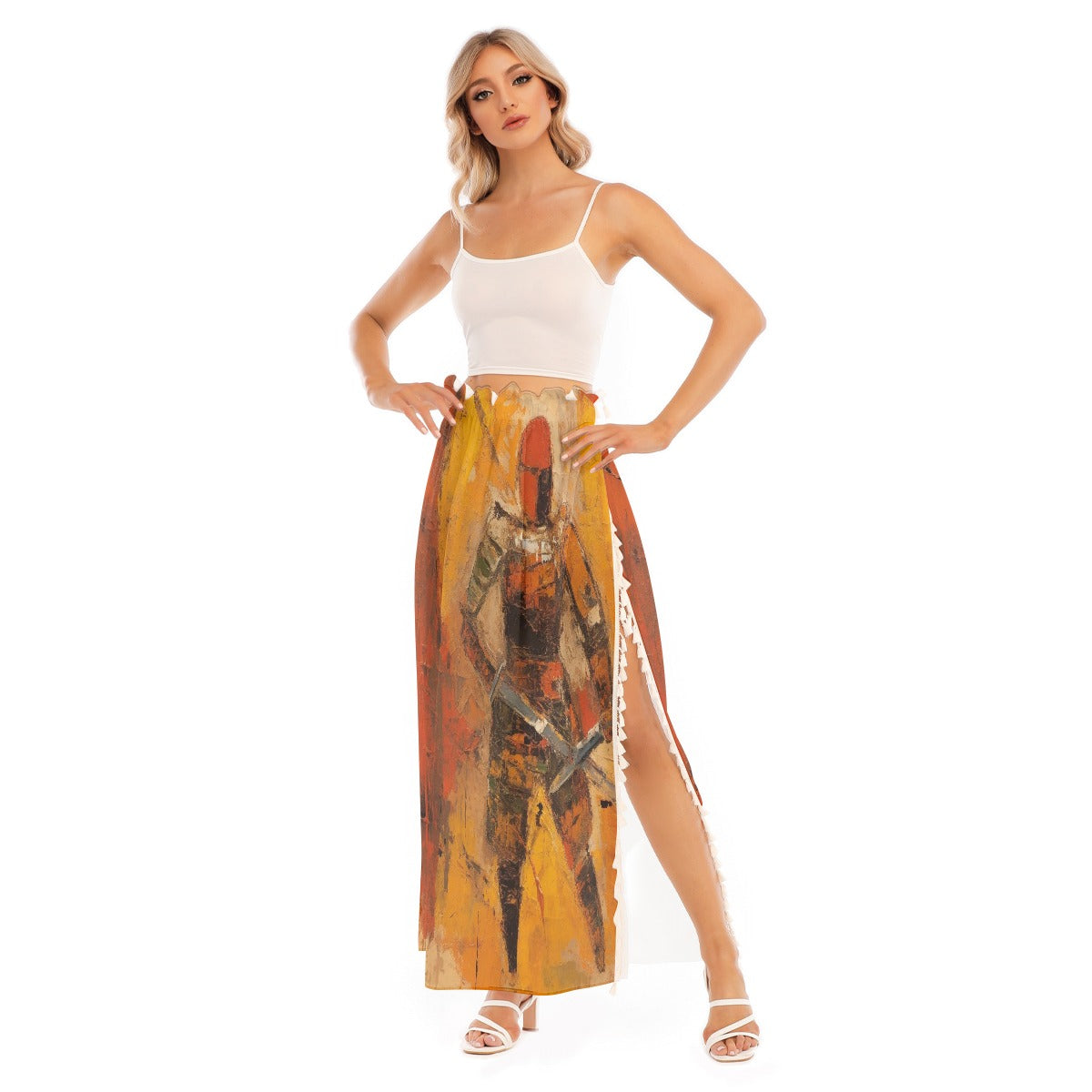 All-Over Print Women's Side Split Skirt