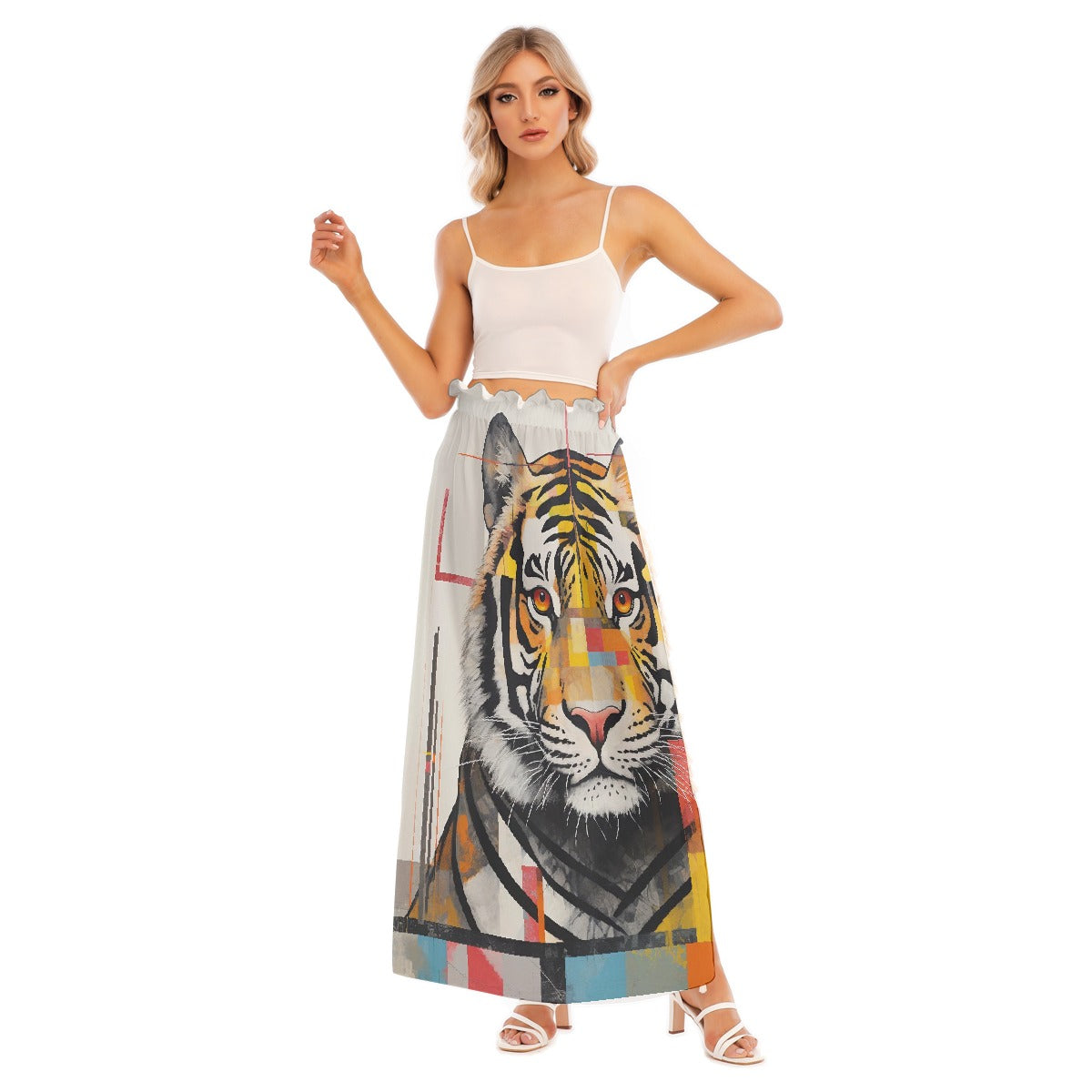 All-Over Print Women's Side Split Skirt