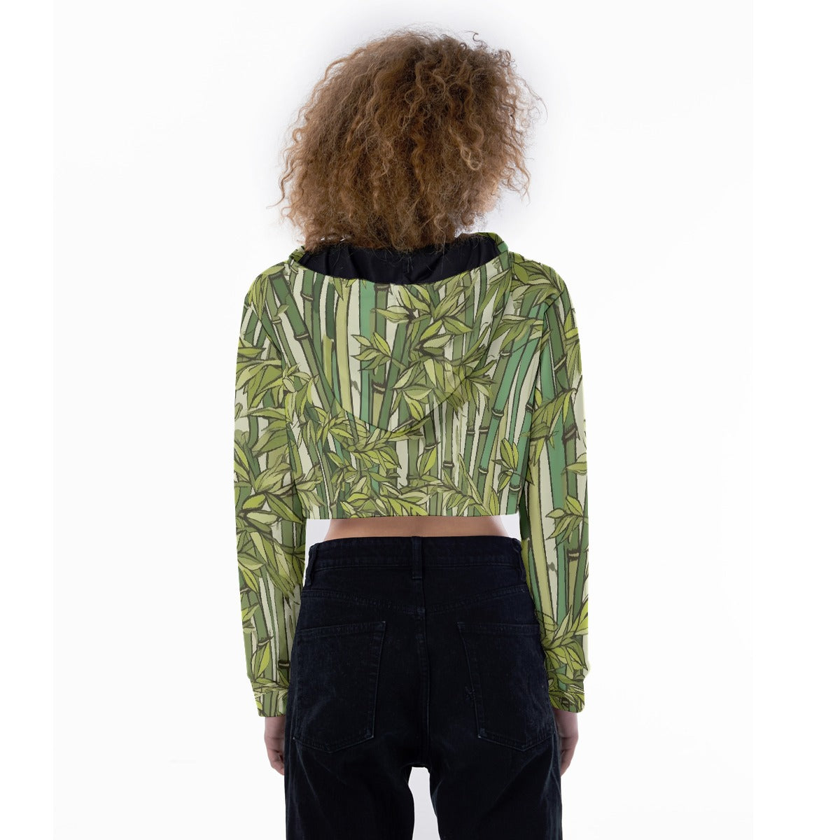 All-Over Print Women's Crop Top Hoodie