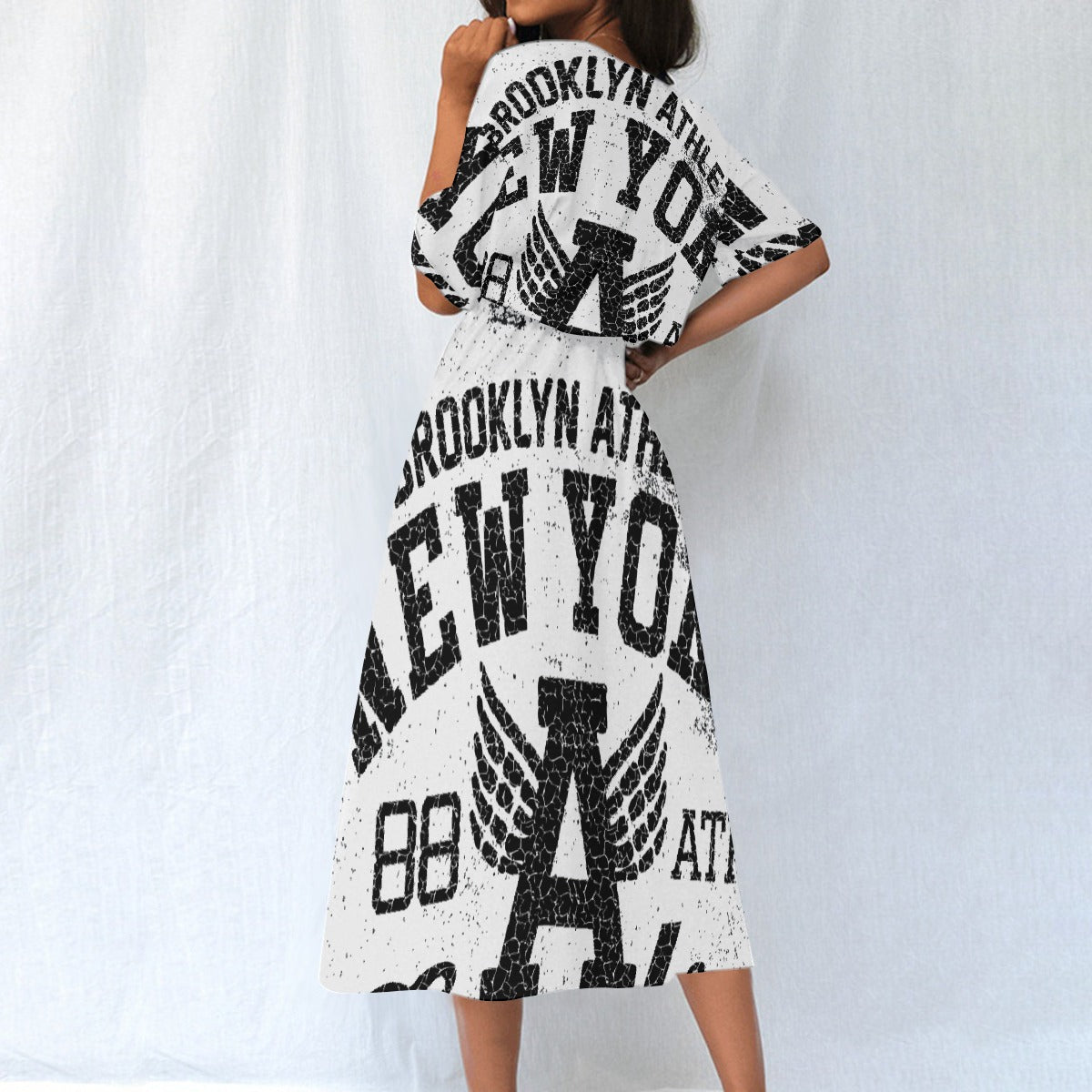 All-Over Print Women's Elastic Waist Dress