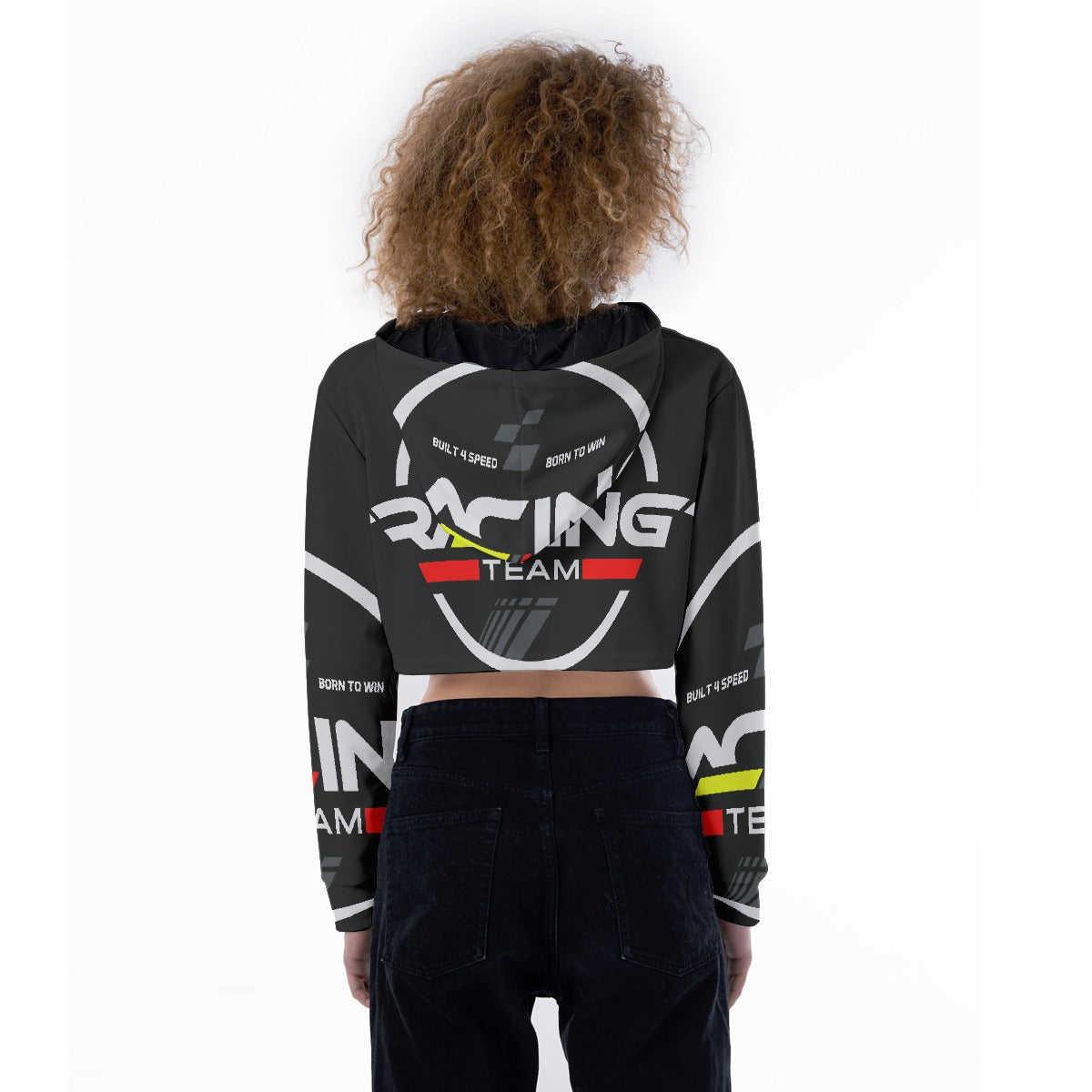 All-Over Print Women's Crop Top Hoodie