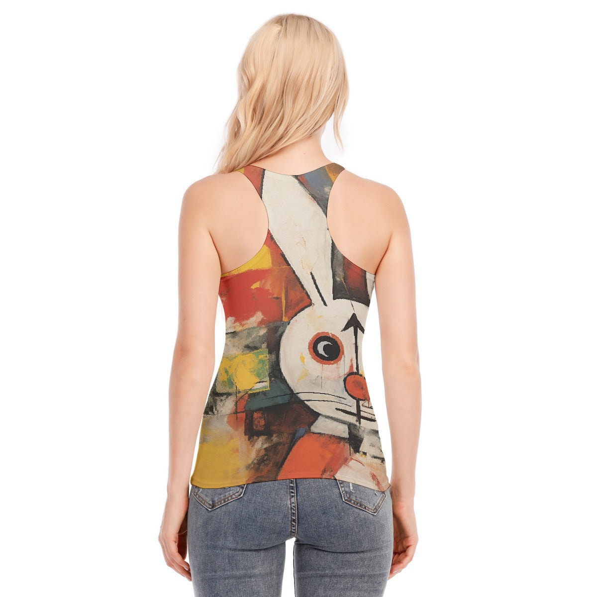 All-Over Print Women's Racer Vest | 190GSM Cotton