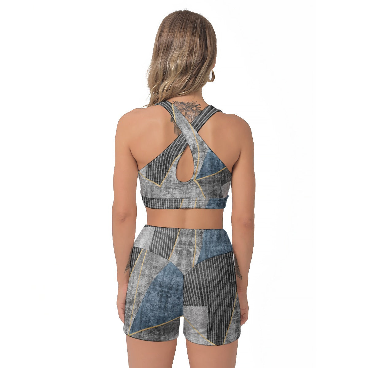 All-Over Print Women's Sports Bra Suit
