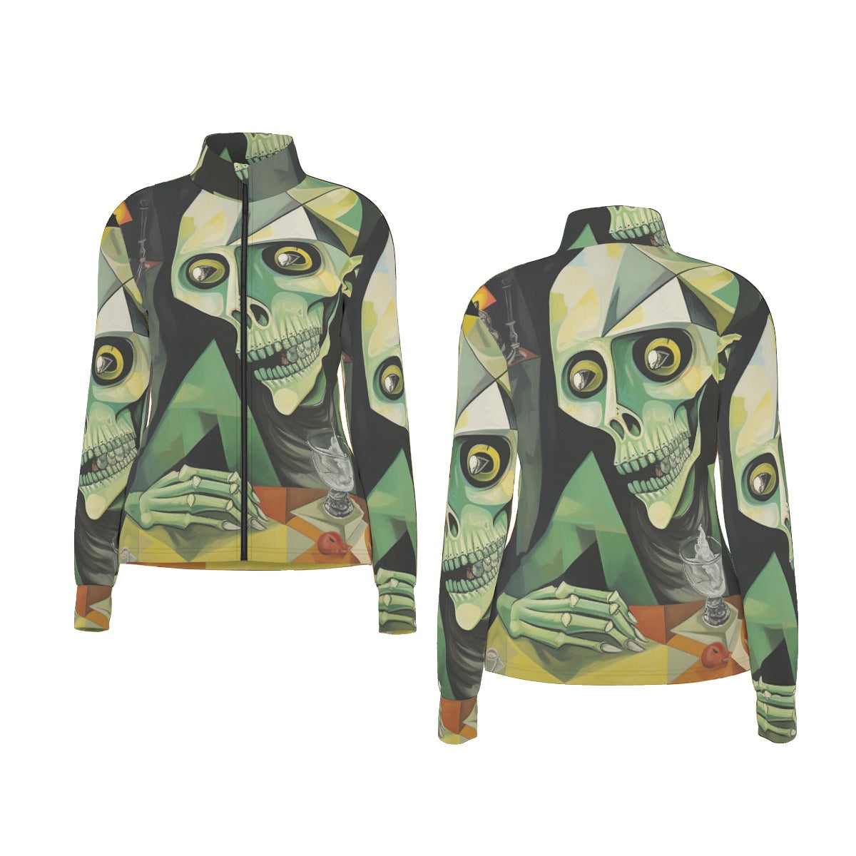 All-Over Print Women's Long Sleeve Thumbhole Jacket