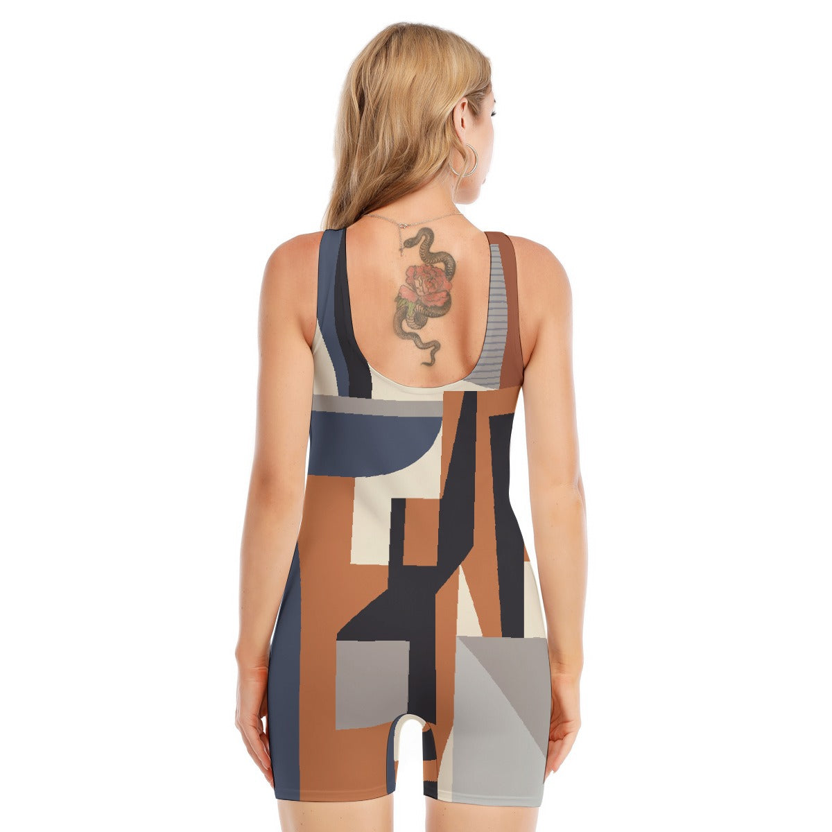 All-Over Print Women's Sleeveless One-piece Swimsuit