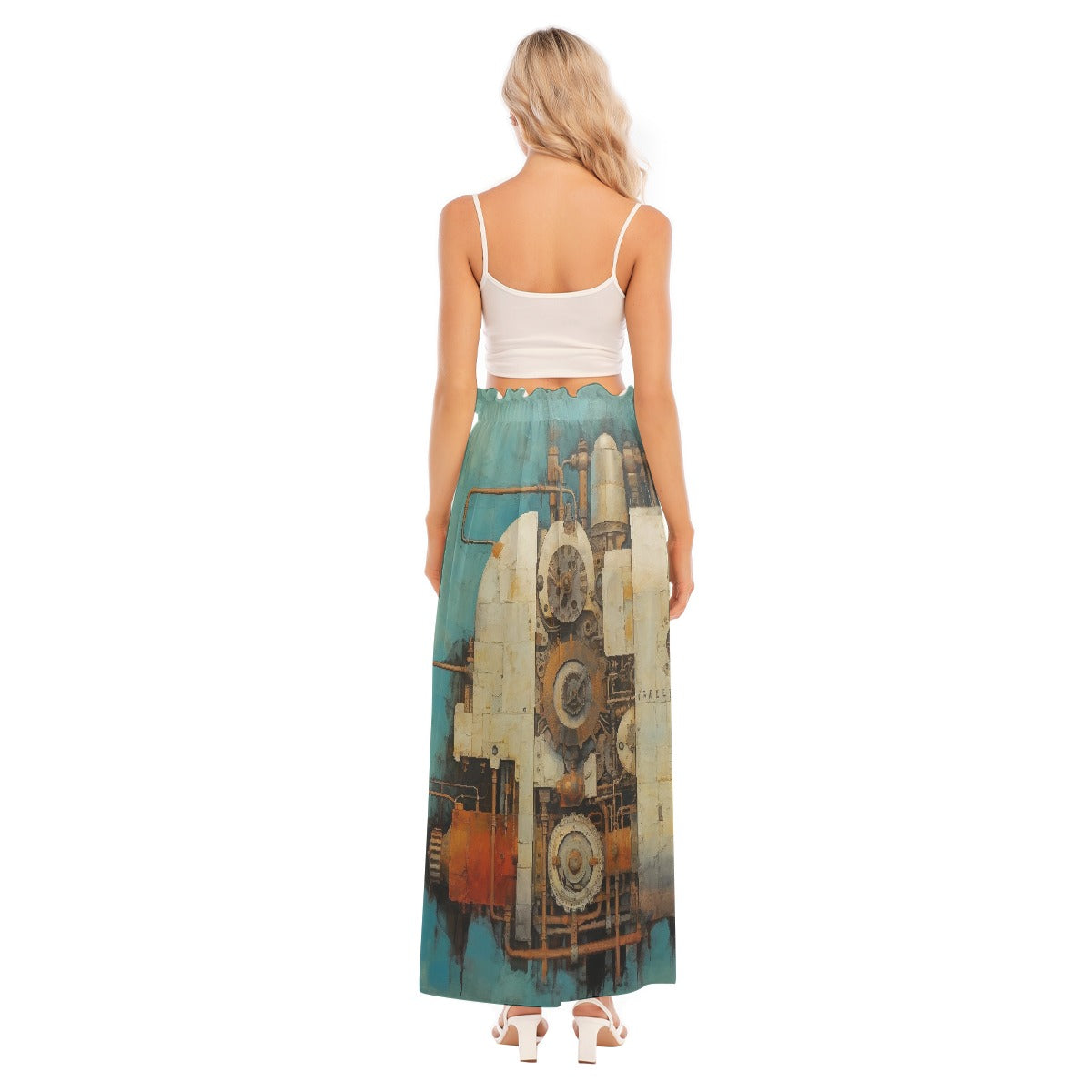 All-Over Print Women's Side Split Skirt