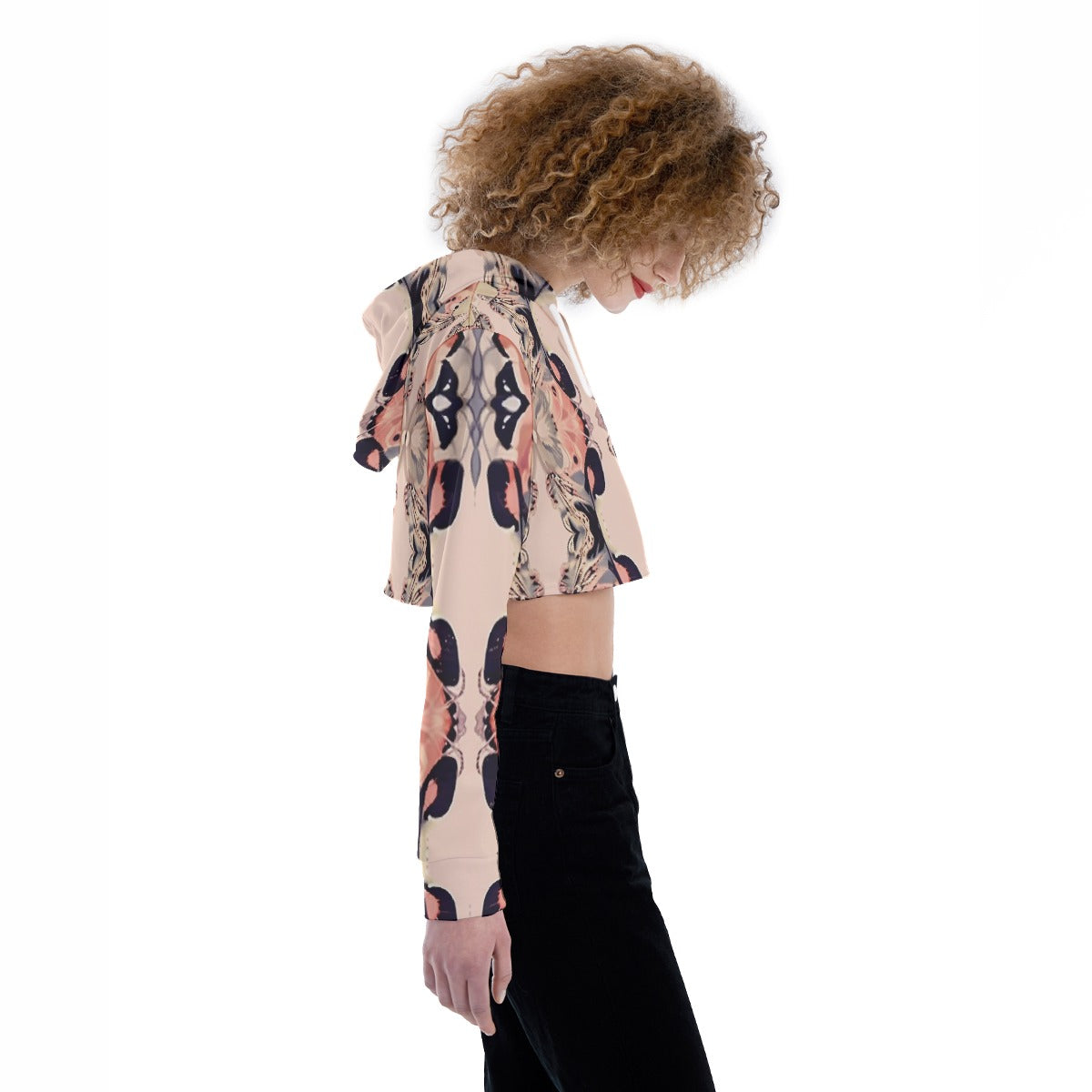 All-Over Print Women's Crop Top Hoodie