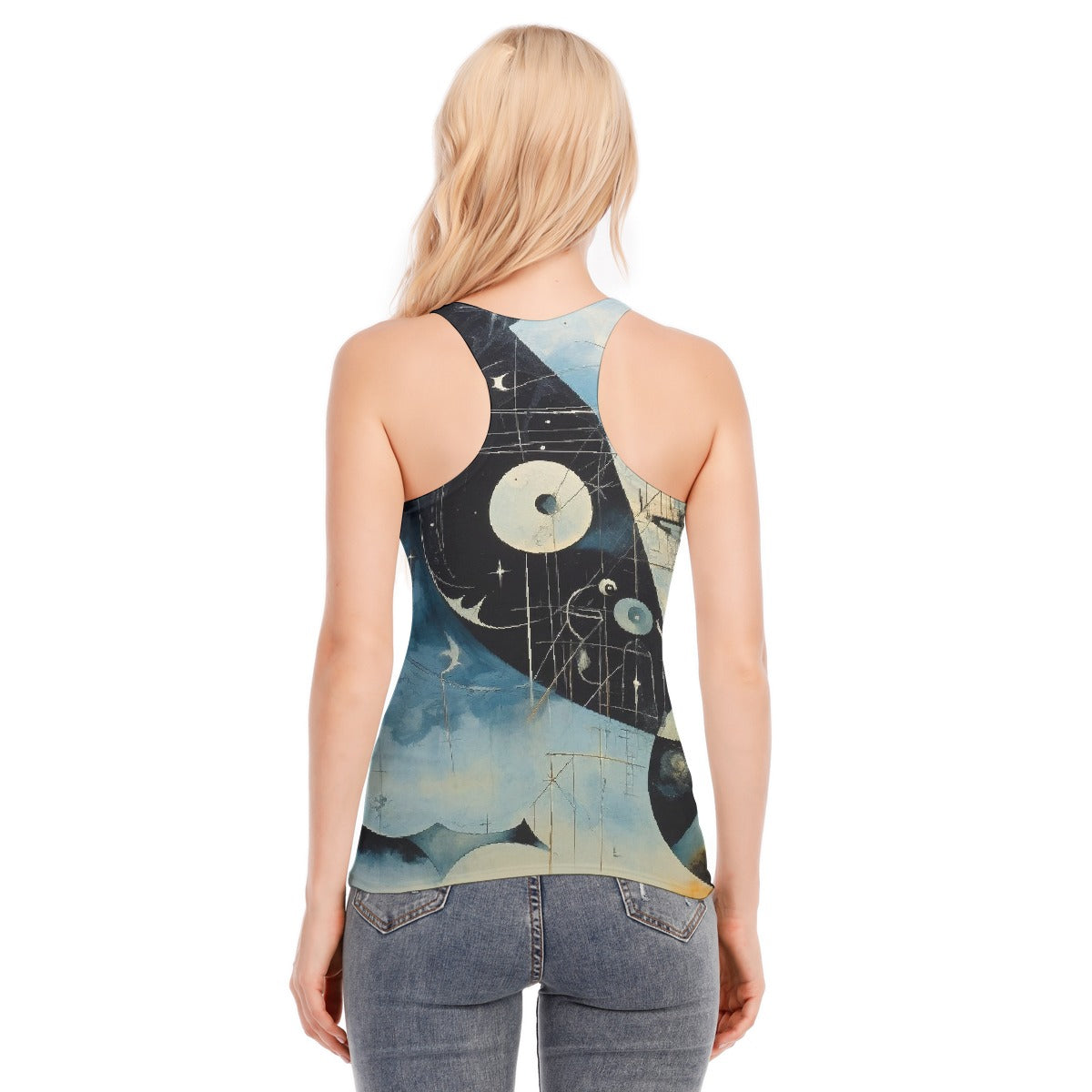 All-Over Print Women's Racer Vest | 190GSM Cotton