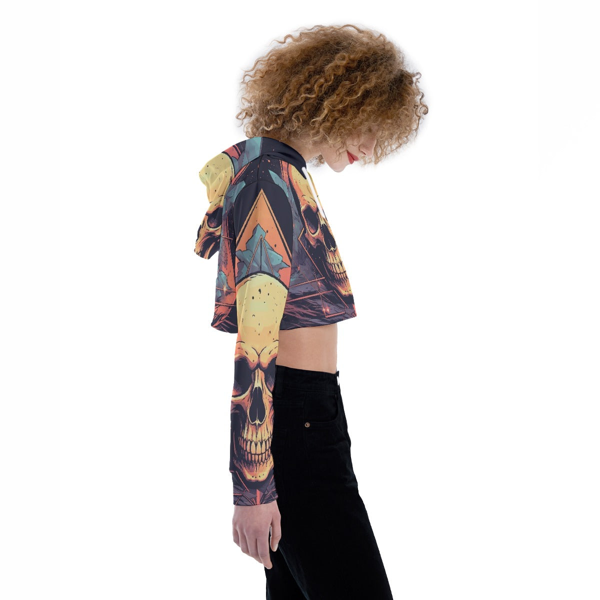 All-Over Print Women's Crop Top Hoodie