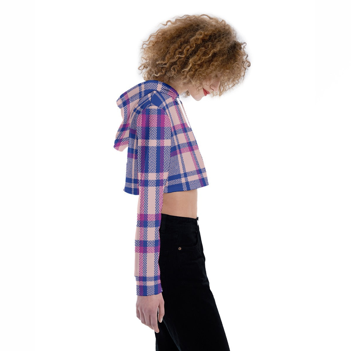 All-Over Print Women's Crop Top Hoodie