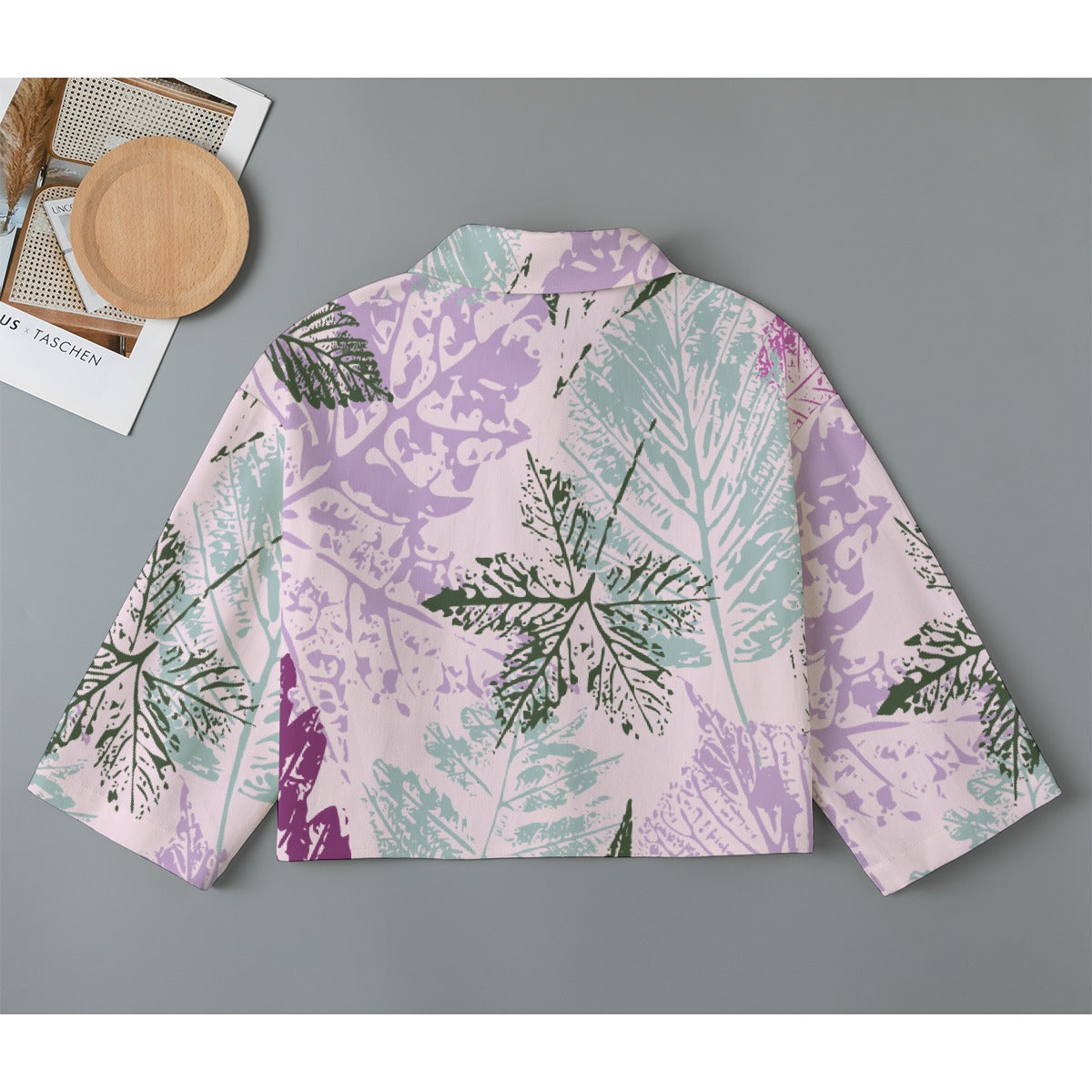 All-Over Print Women's Cropped Jacket | 245GSM Cotton