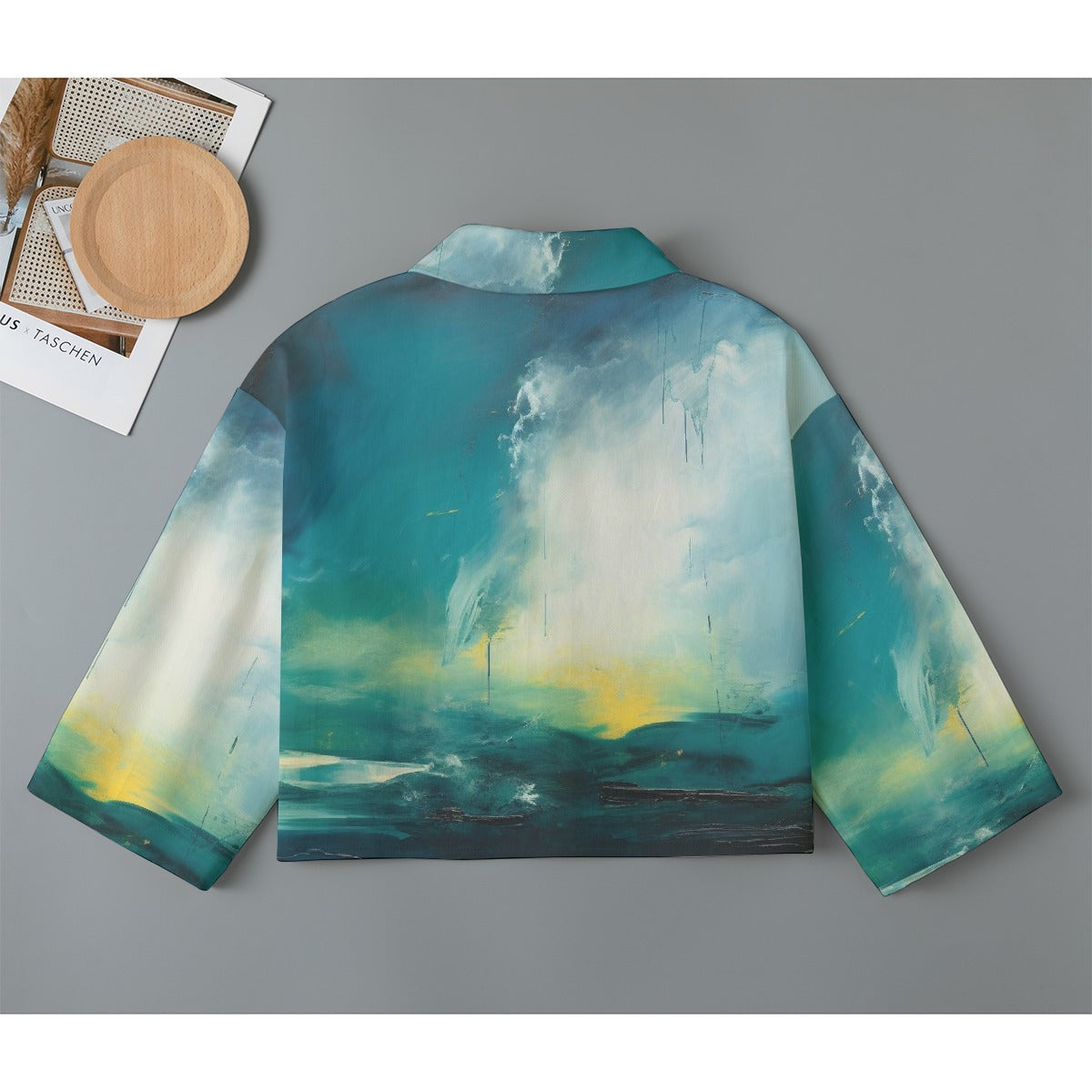 All-Over Print Women's Cropped Jacket | 245GSM Cotton