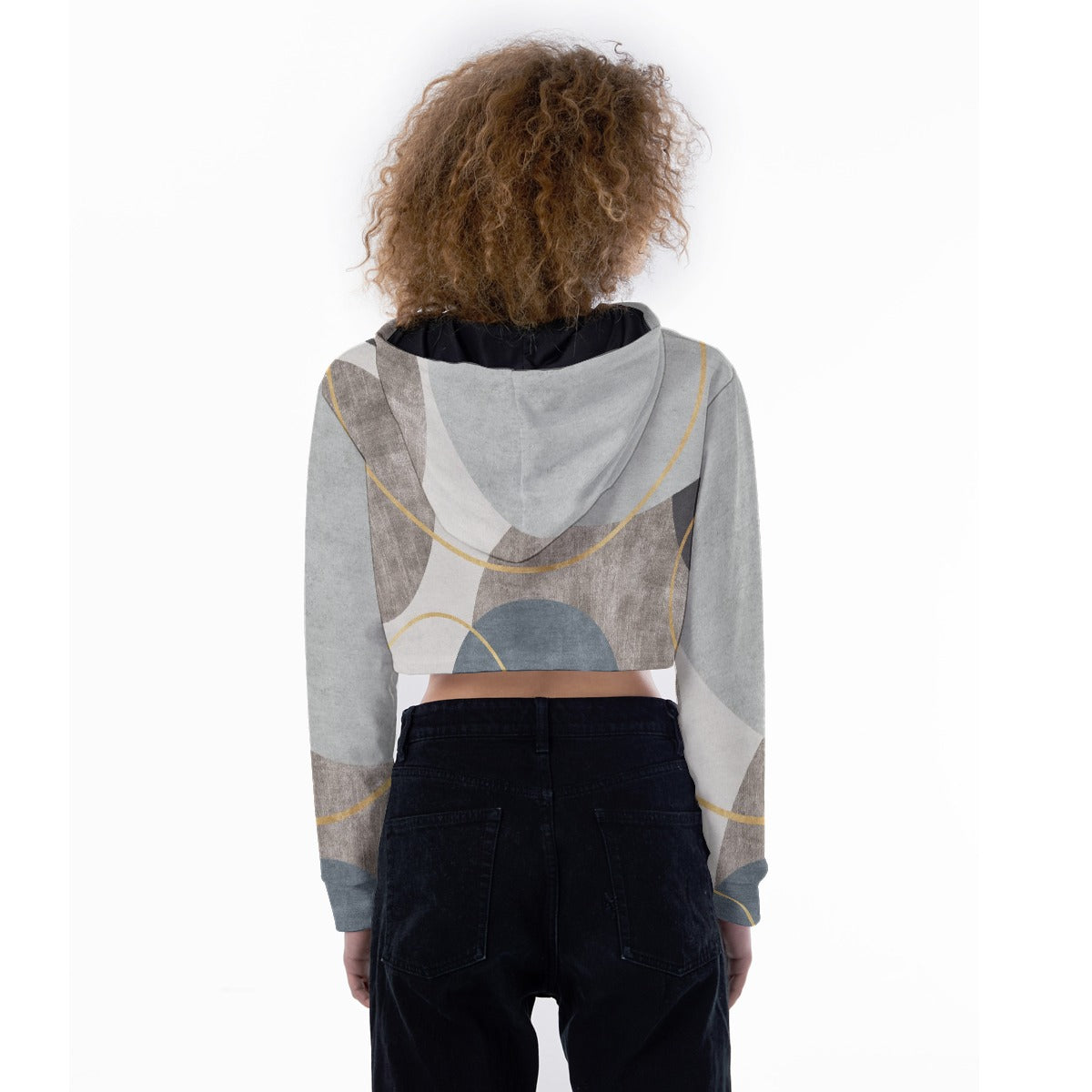 All-Over Print Women's Crop Top Hoodie