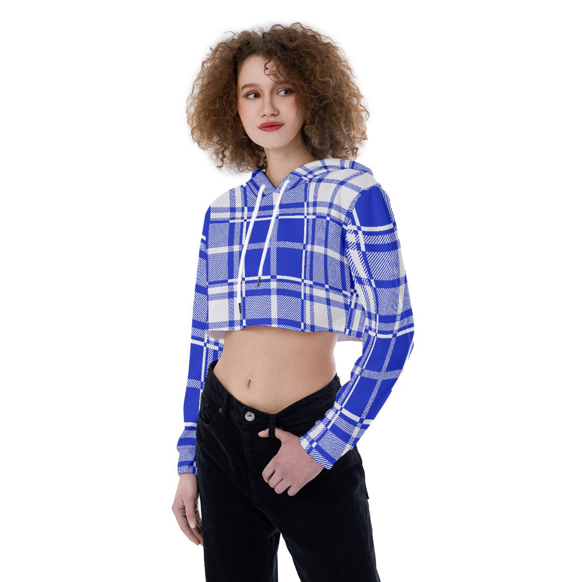 All-Over Print Women's Crop Top Hoodie