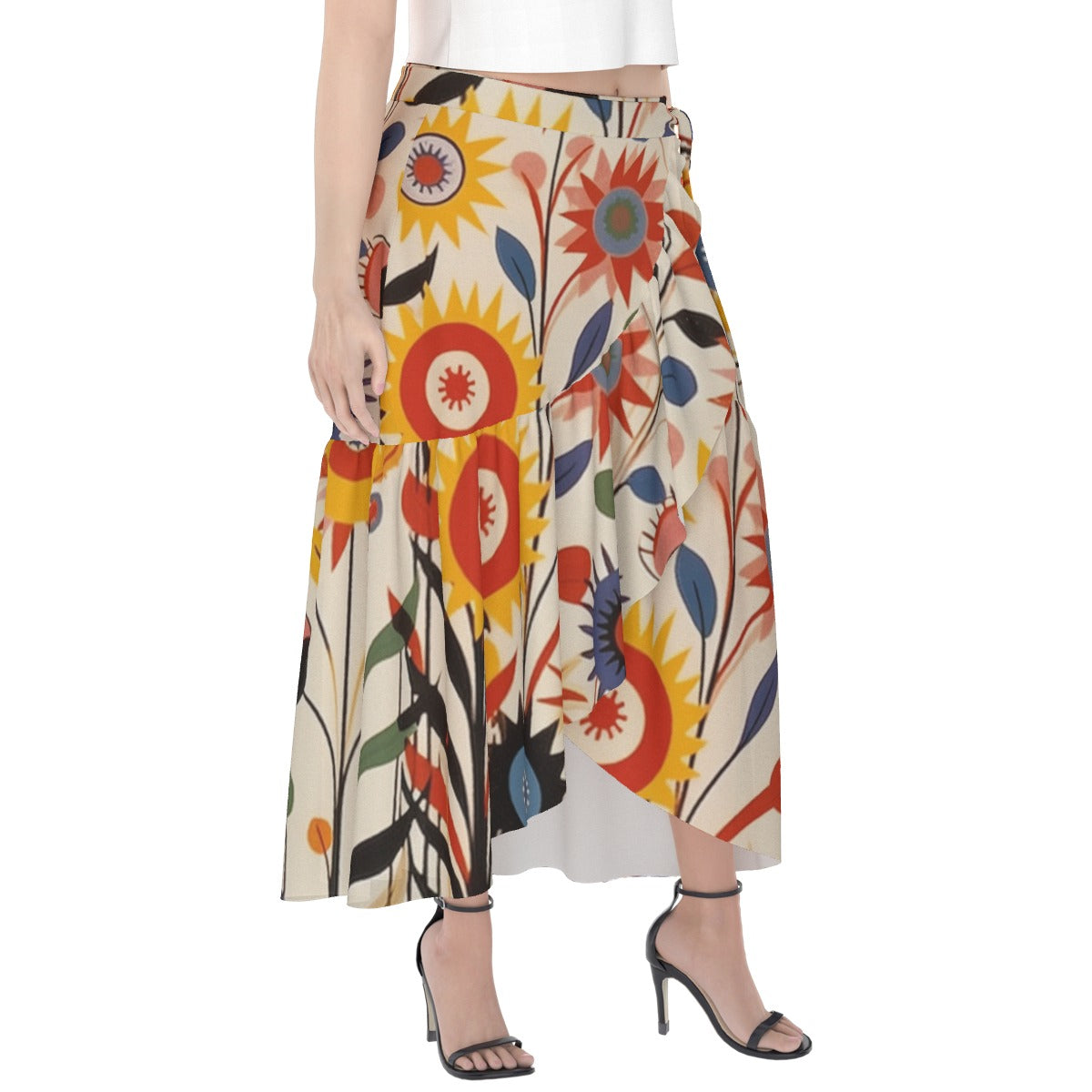 All-Over Print Women's Wrap Skirt