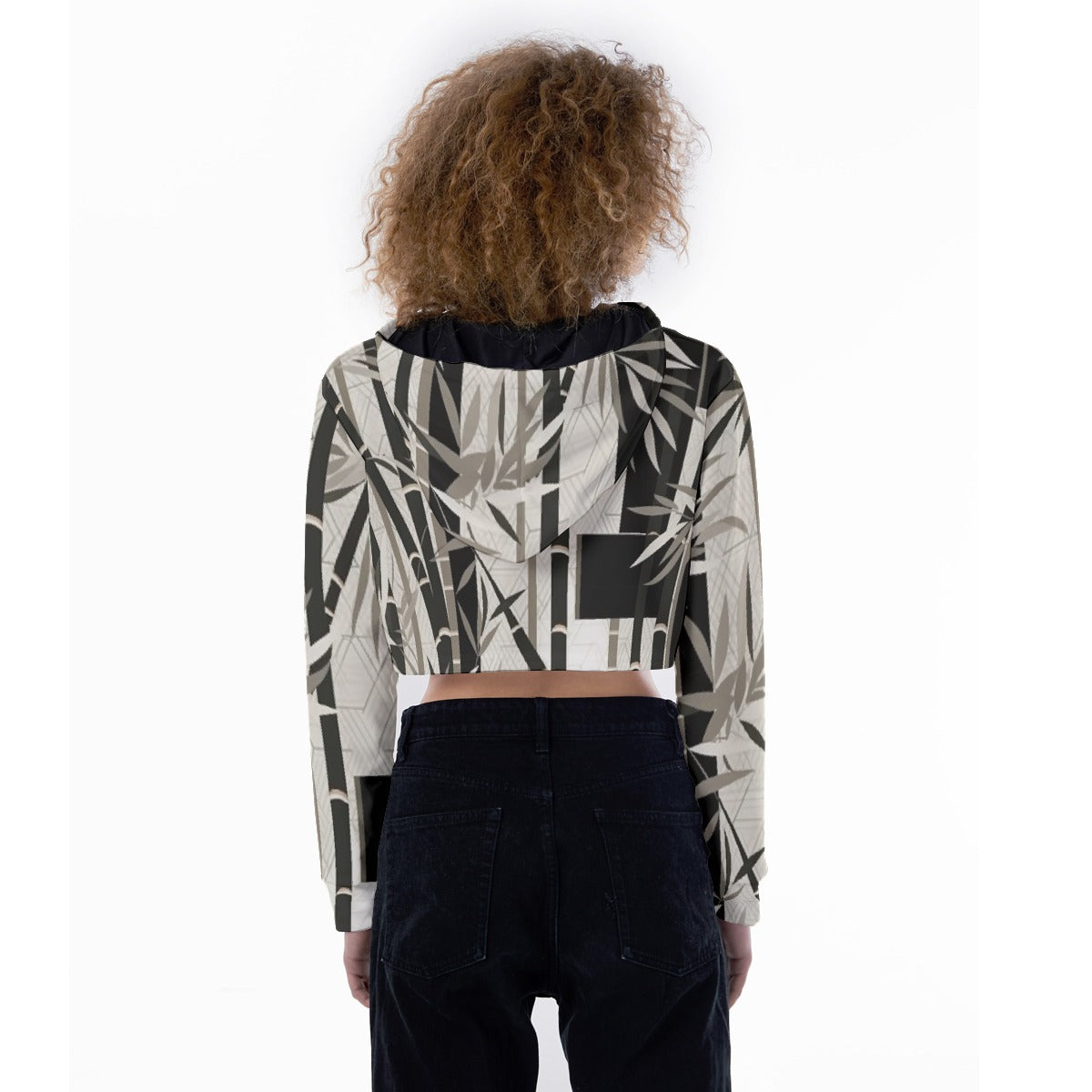 All-Over Print Women's Crop Top Hoodie