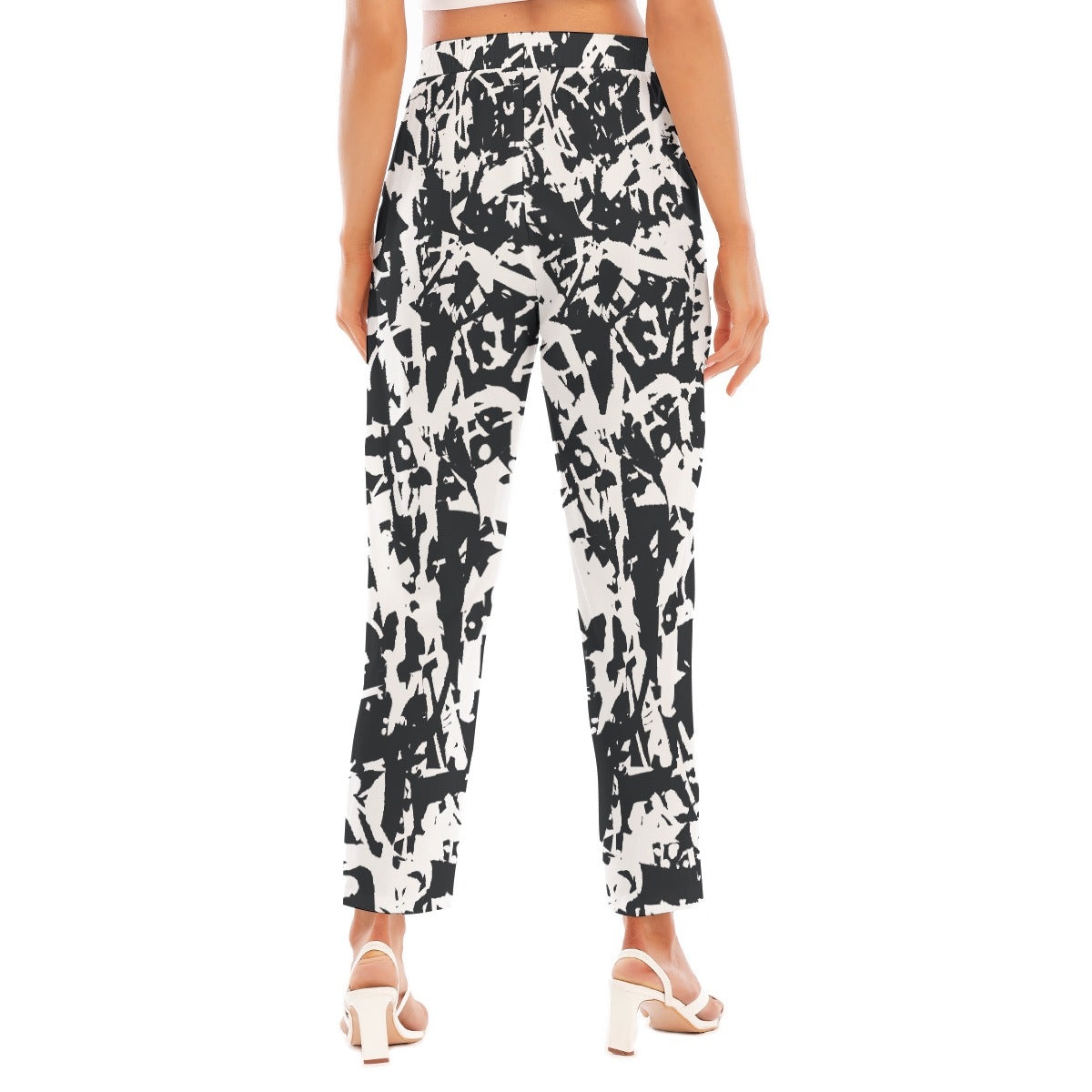 All-Over Print Women's Loose Straight-leg Pants