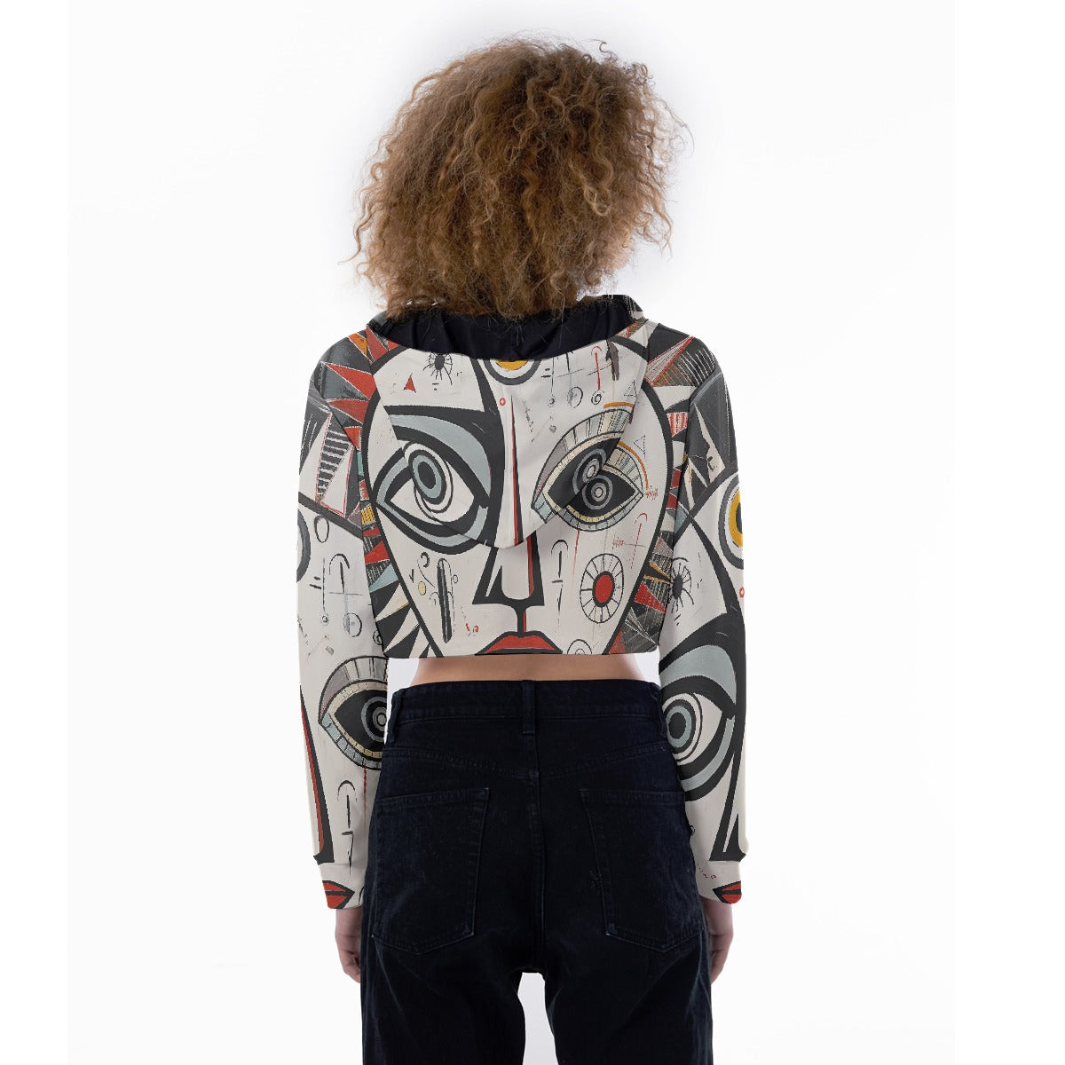 All-Over Print Women's Crop Top Hoodie