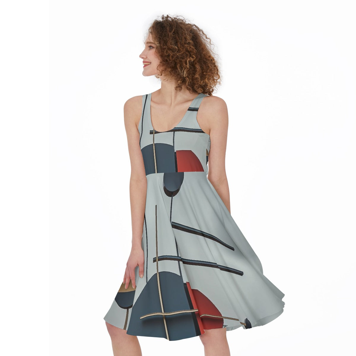 All-Over Print Women's Sleeveless Dress