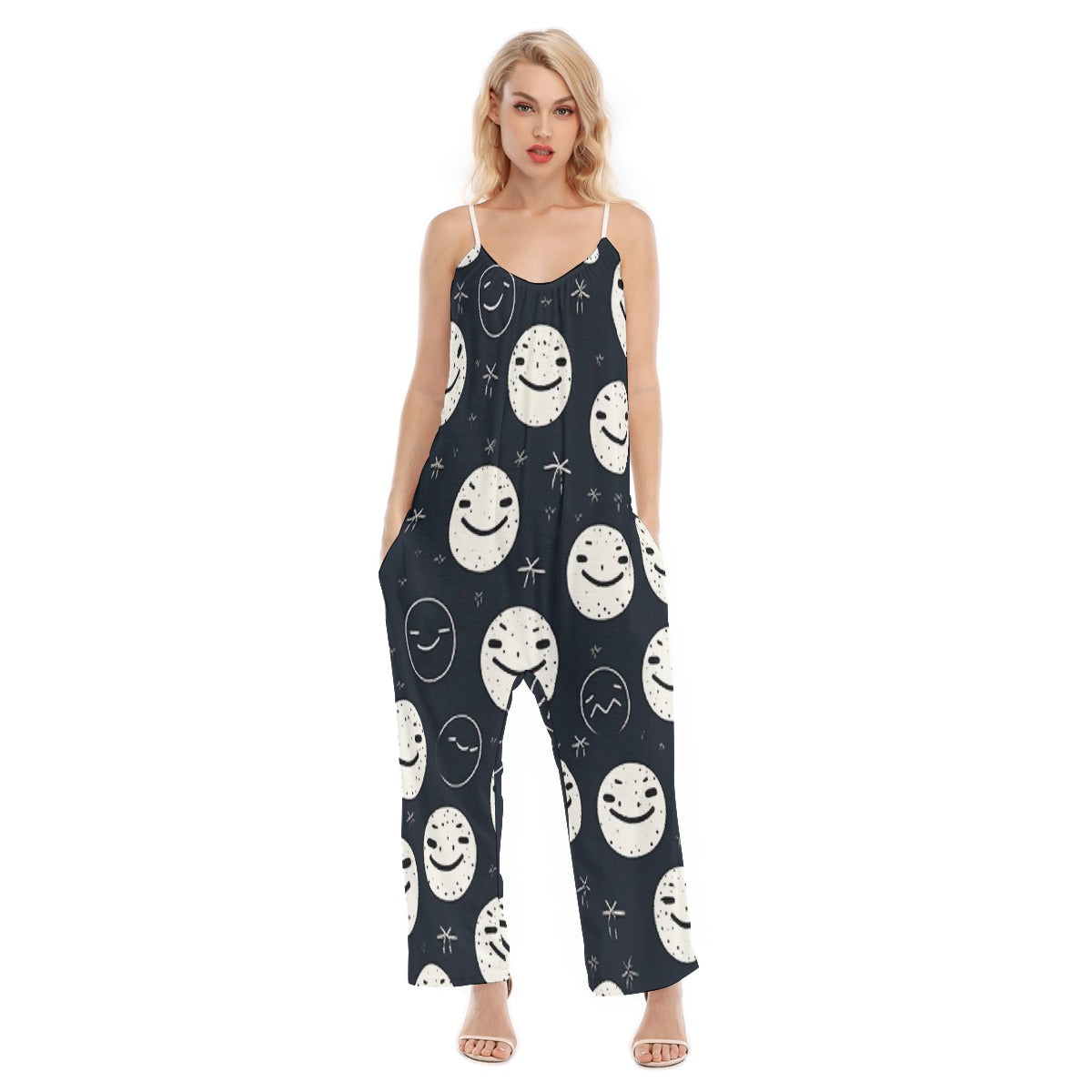 All-Over Print Women's Loose Cami Jumpsuit