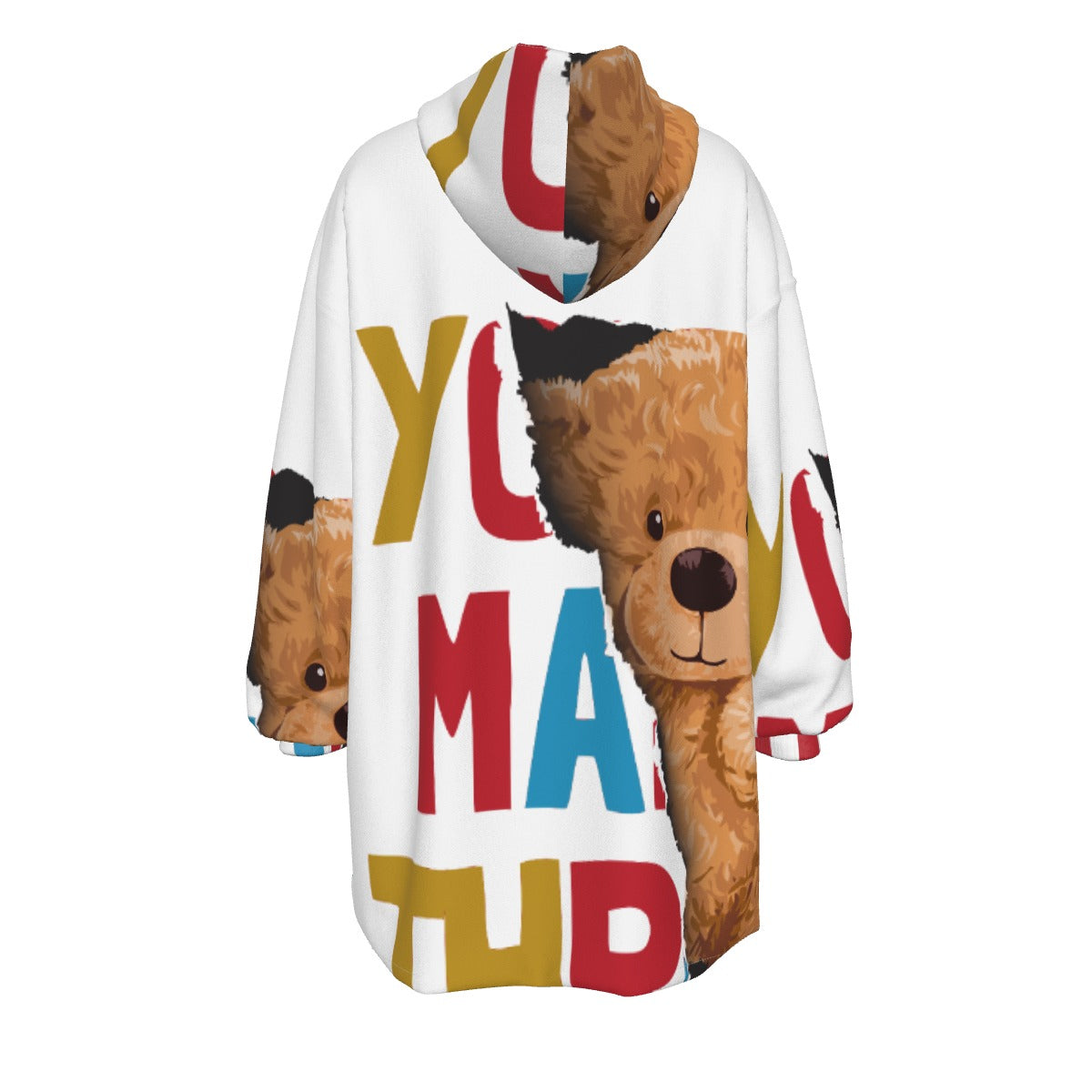 All-Over Print Women's Sherpa Fleece Hoodie Blanket
