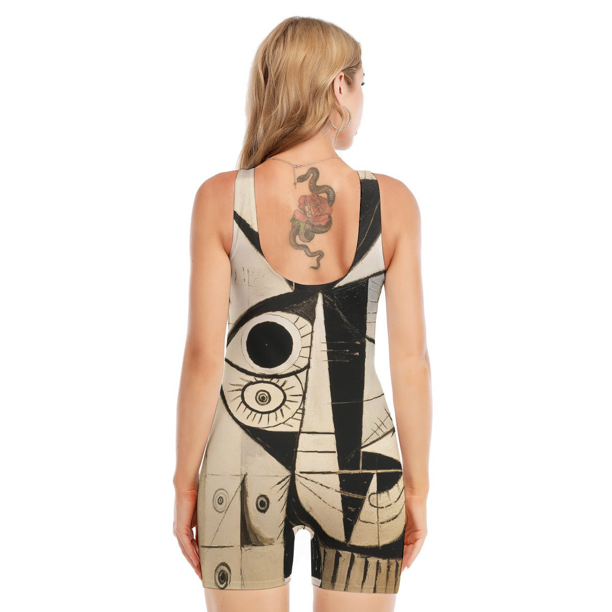 All-Over Print Women's Sleeveless One-piece Swimsuit