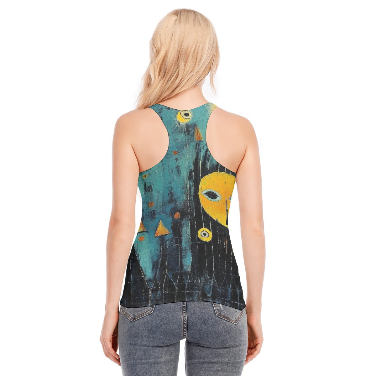 All-Over Print Women's Racer Vest | 190GSM Cotton