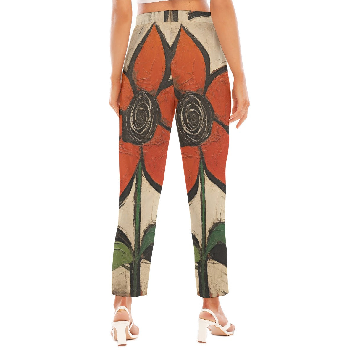 All-Over Print Women's Loose Straight-leg Pants