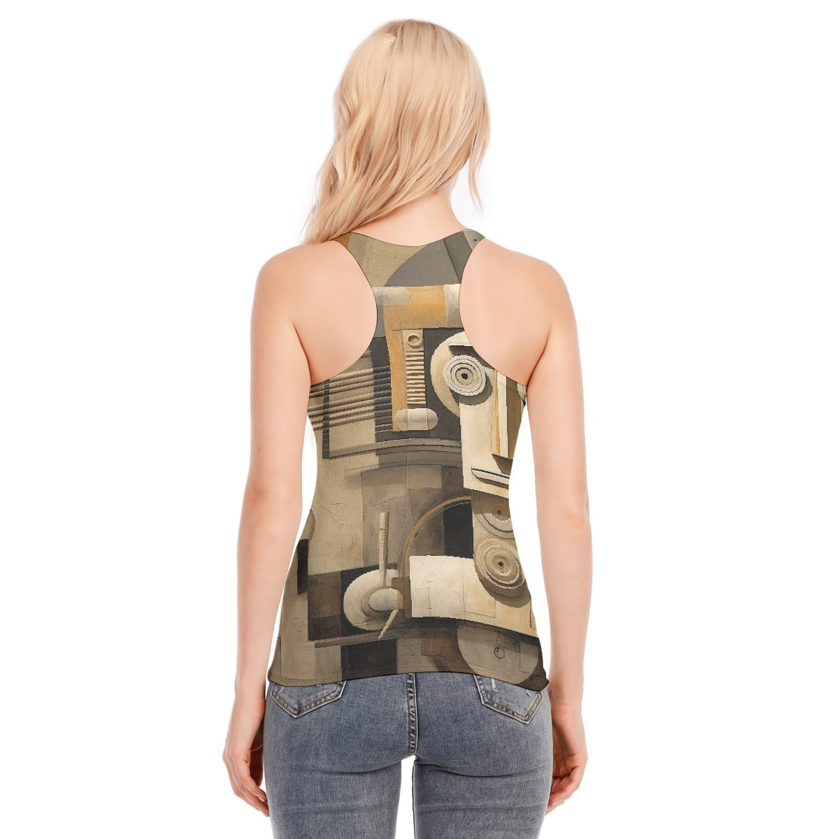 All-Over Print Women's Racer Vest | 190GSM Cotton