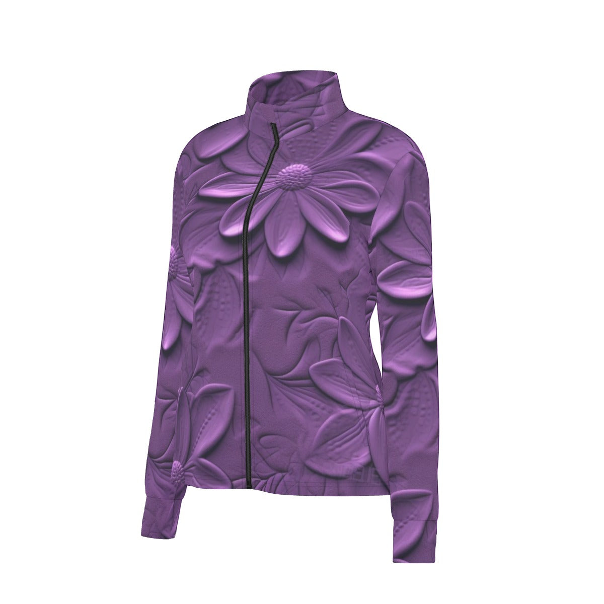 All-Over Print Women's Long Sleeve Thumbhole Jacket